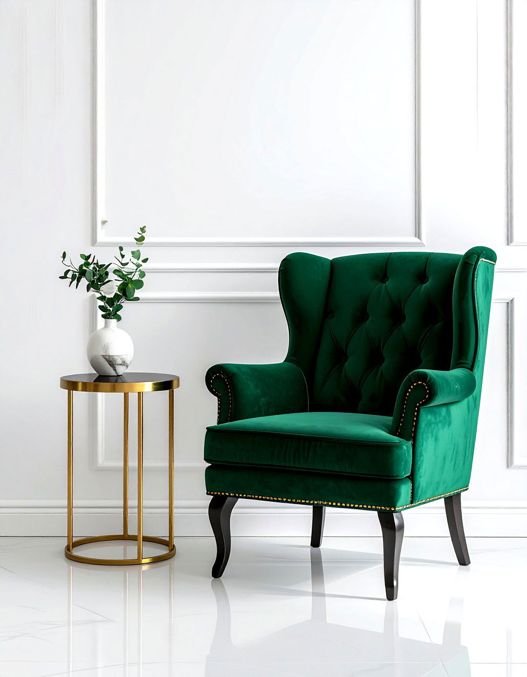 Velvet Accent Chair - 30 simple decor change ideas