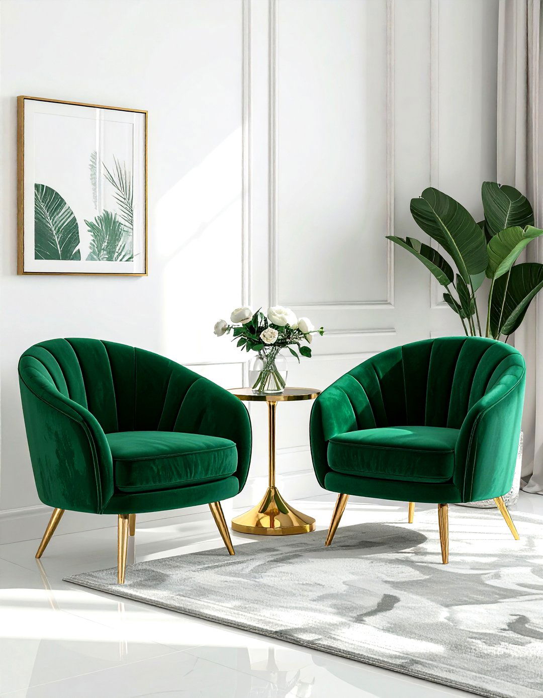 Velvet Accent Chairs - 30 simple decor ideas