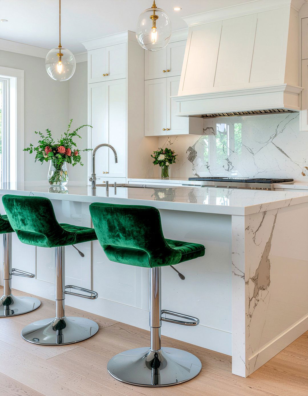 Velvet And Polished Stone Kitchen - 30 kitchen material mixing ideas