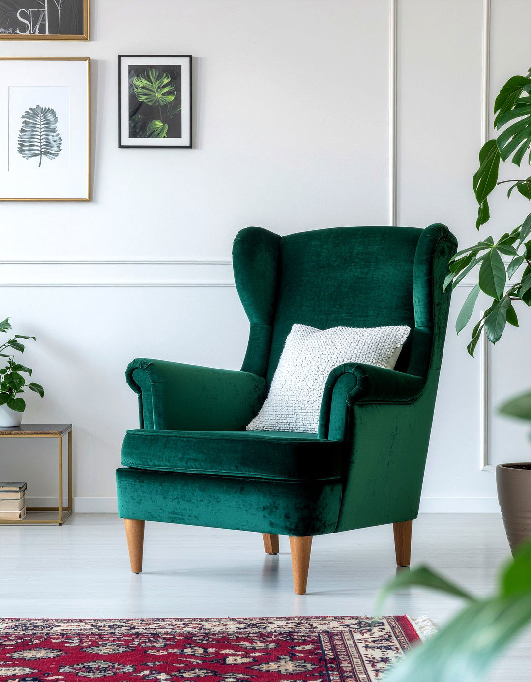 Velvet Armchair - 30 living room timeless furniture ideas