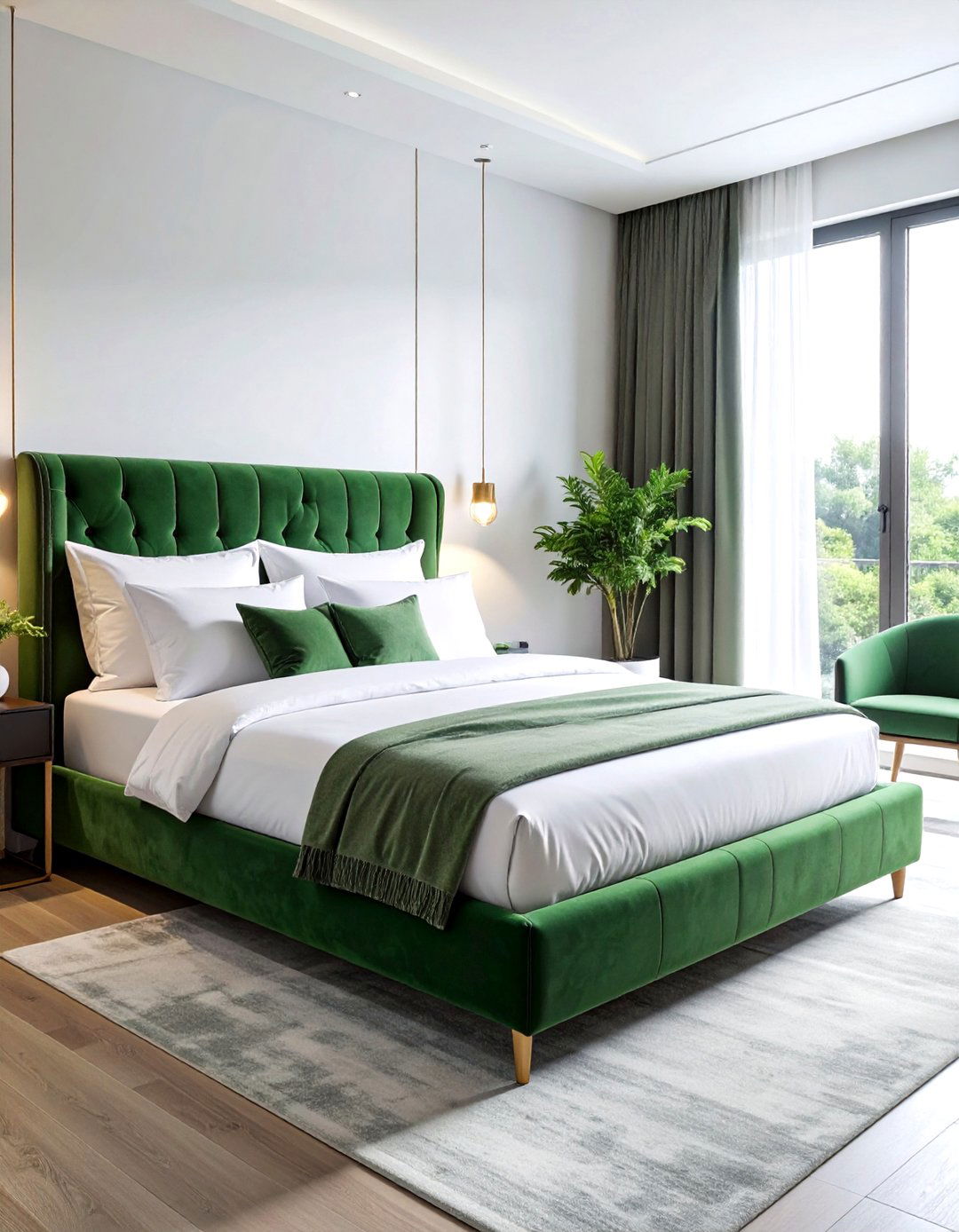 Velvet Bed Frame - 30 bedroom soft settings