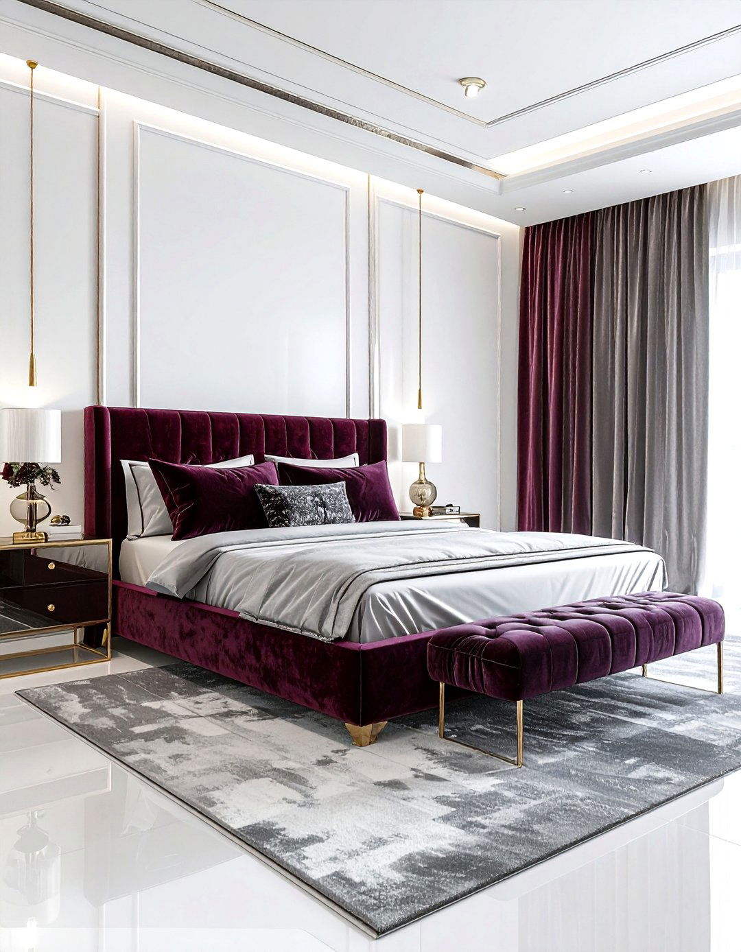 Velvet Bedroom - 30 cozy bedroom settings