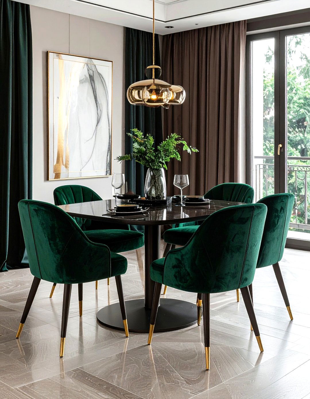 Velvet Chair - 30 publication-worthy dining room ideas