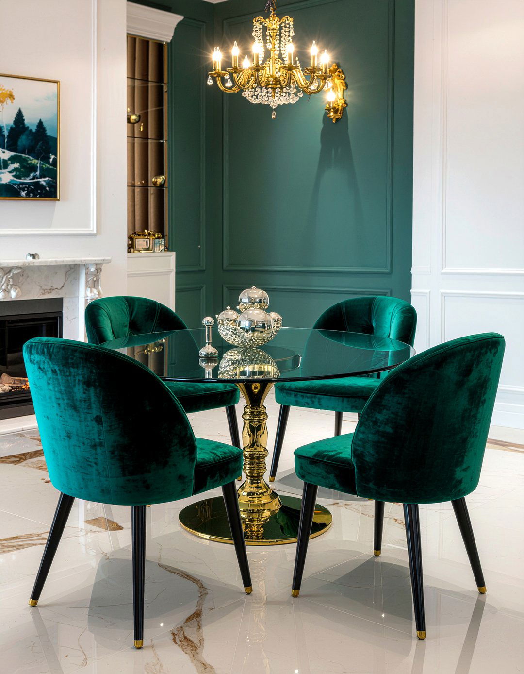 Velvet Chair Dining Room - 30 British dining room ideas