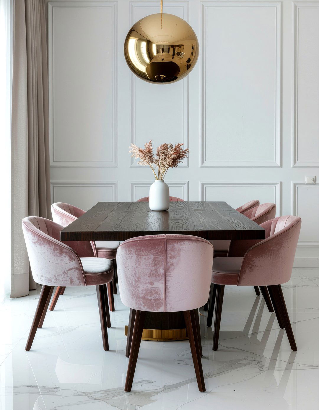 Velvet Chairs With Espresso Table - 30 espresso dining room ideas