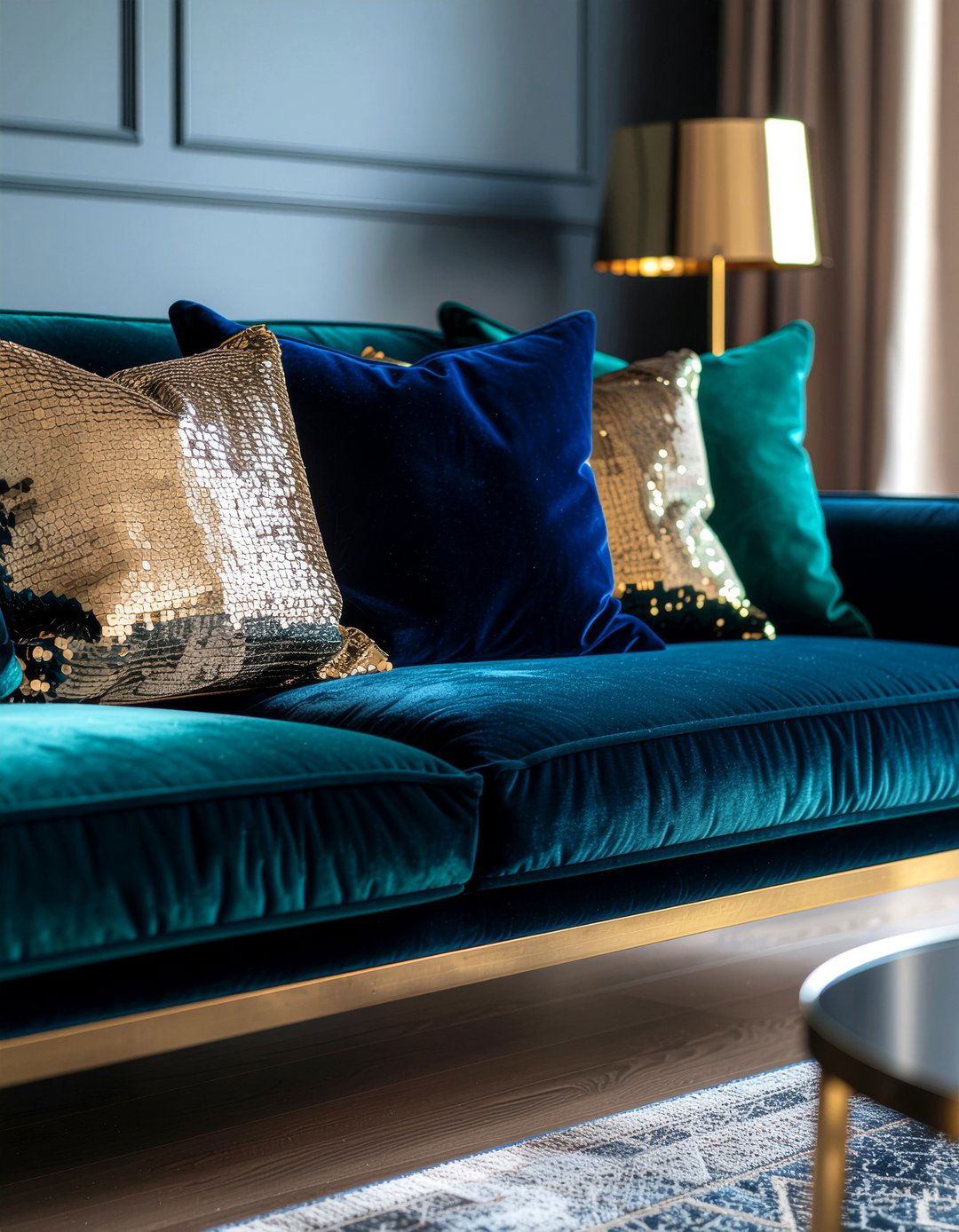 Velvet Couch Cushions - 30 living room pillow styling ideas