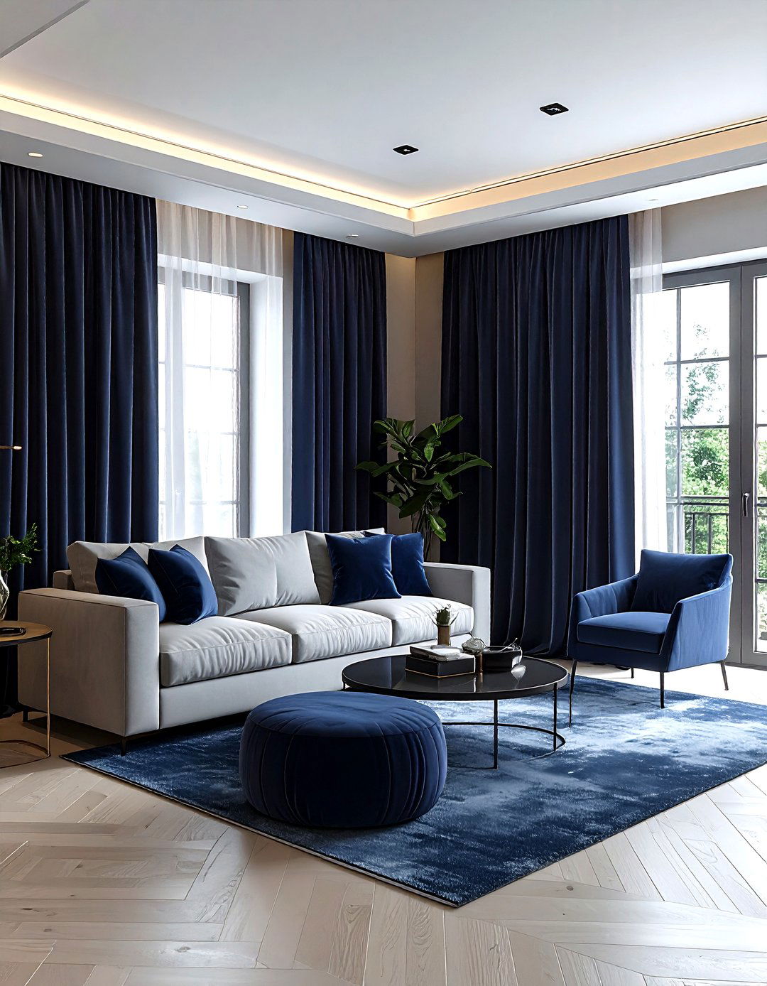 Velvet Curtains Living Room - 30 luxury living room ideas