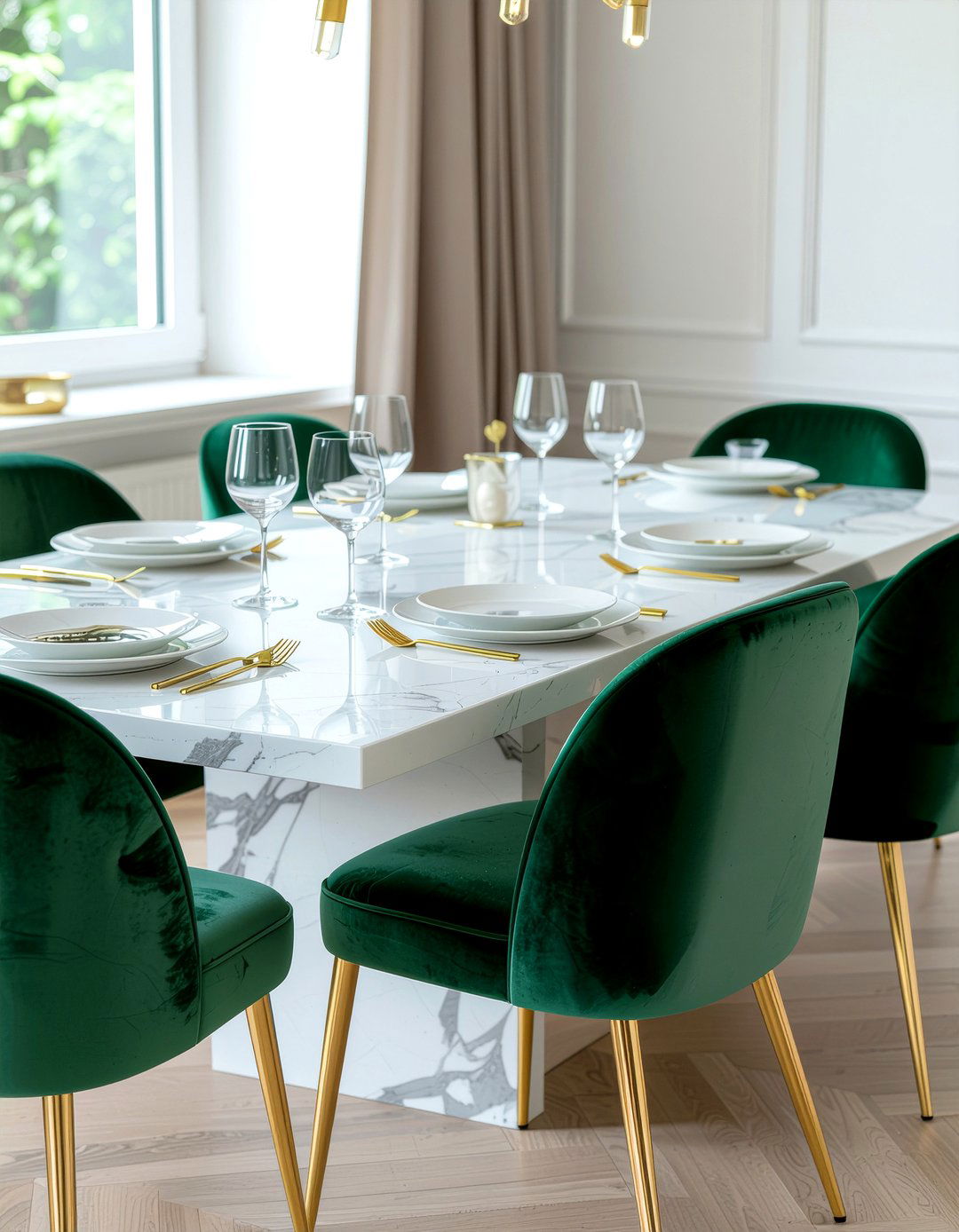 Velvet Dining Chair - 30 dining room statement piece ideas