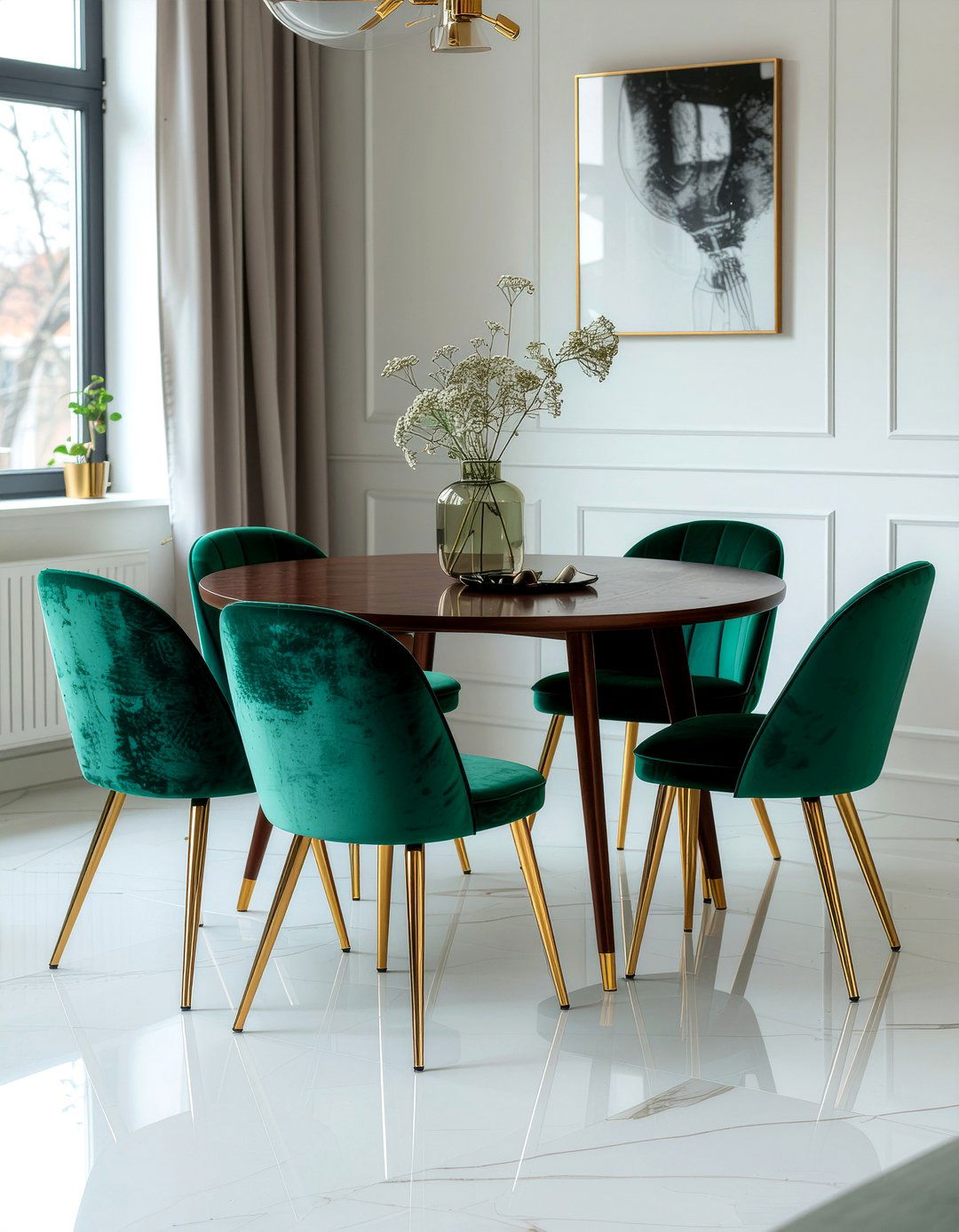 Velvet Dining Chair - 30 dining room update ideas