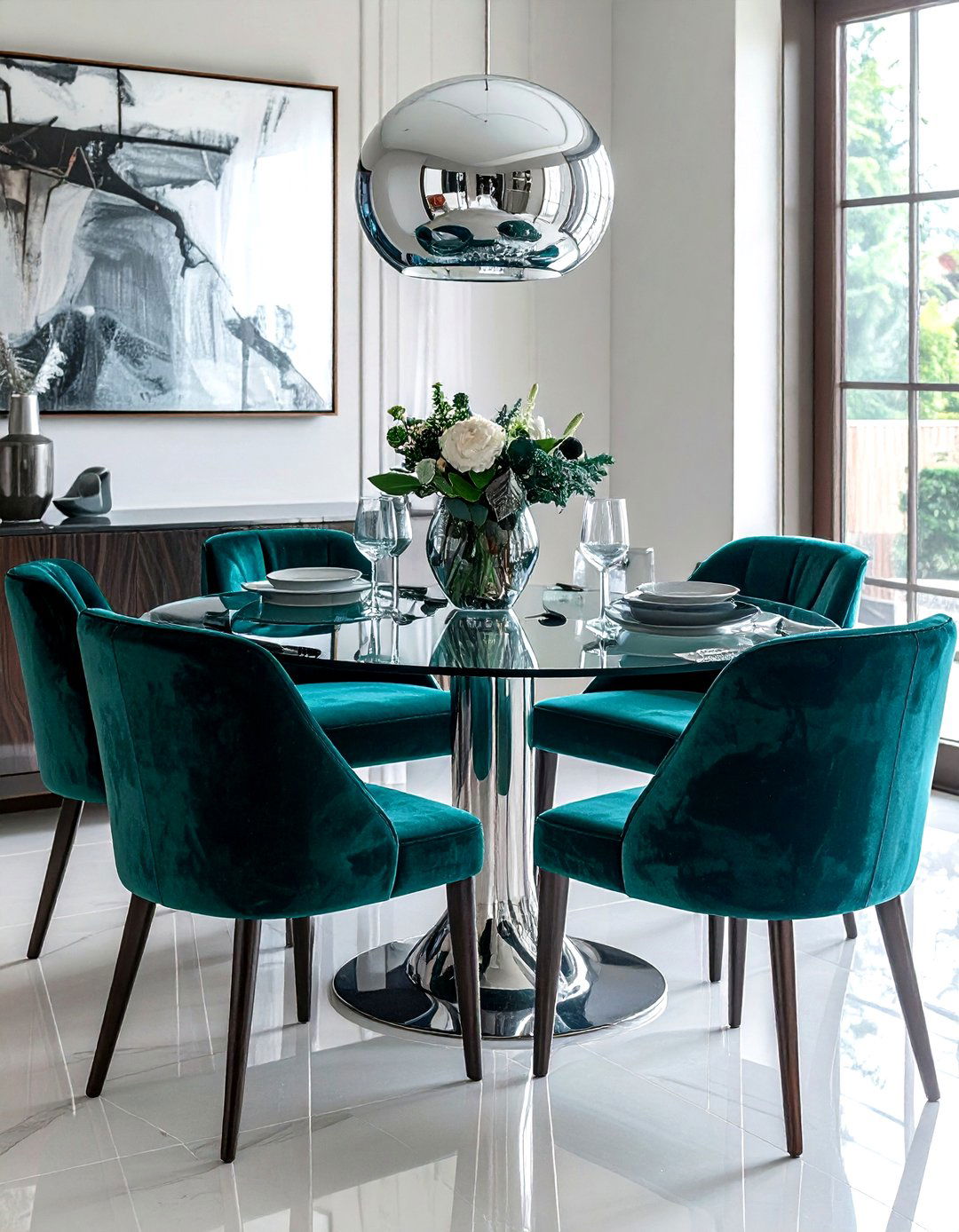 Velvet Dining Chair Decor - 30 gorgeous dining room ideas