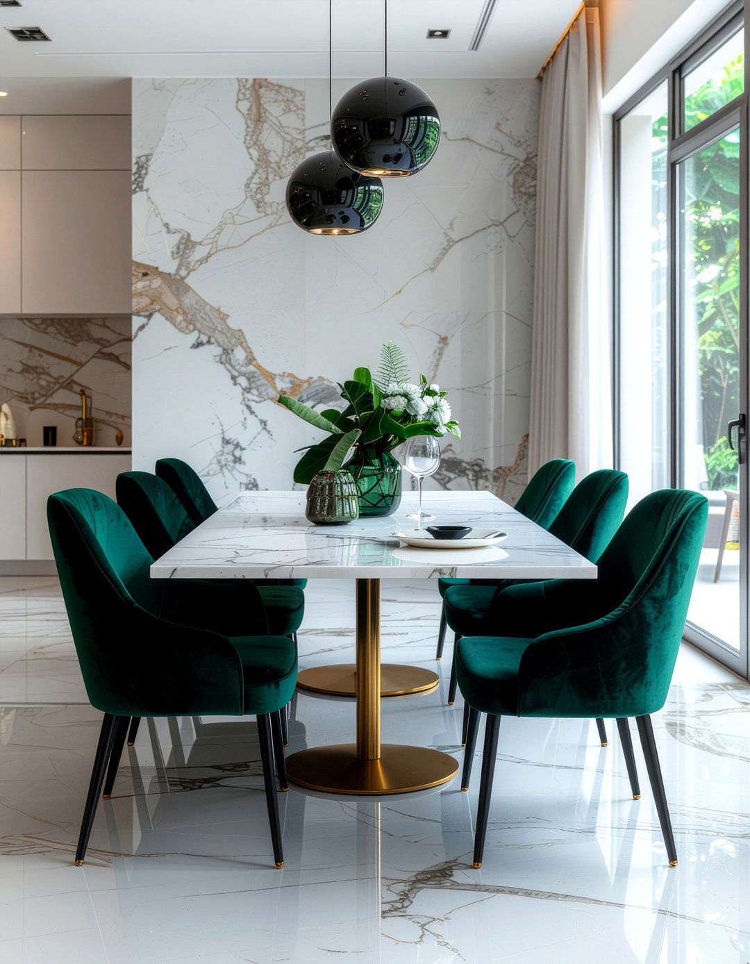 Velvet Dining Chair Decor - 30 Parisian dining room ideas