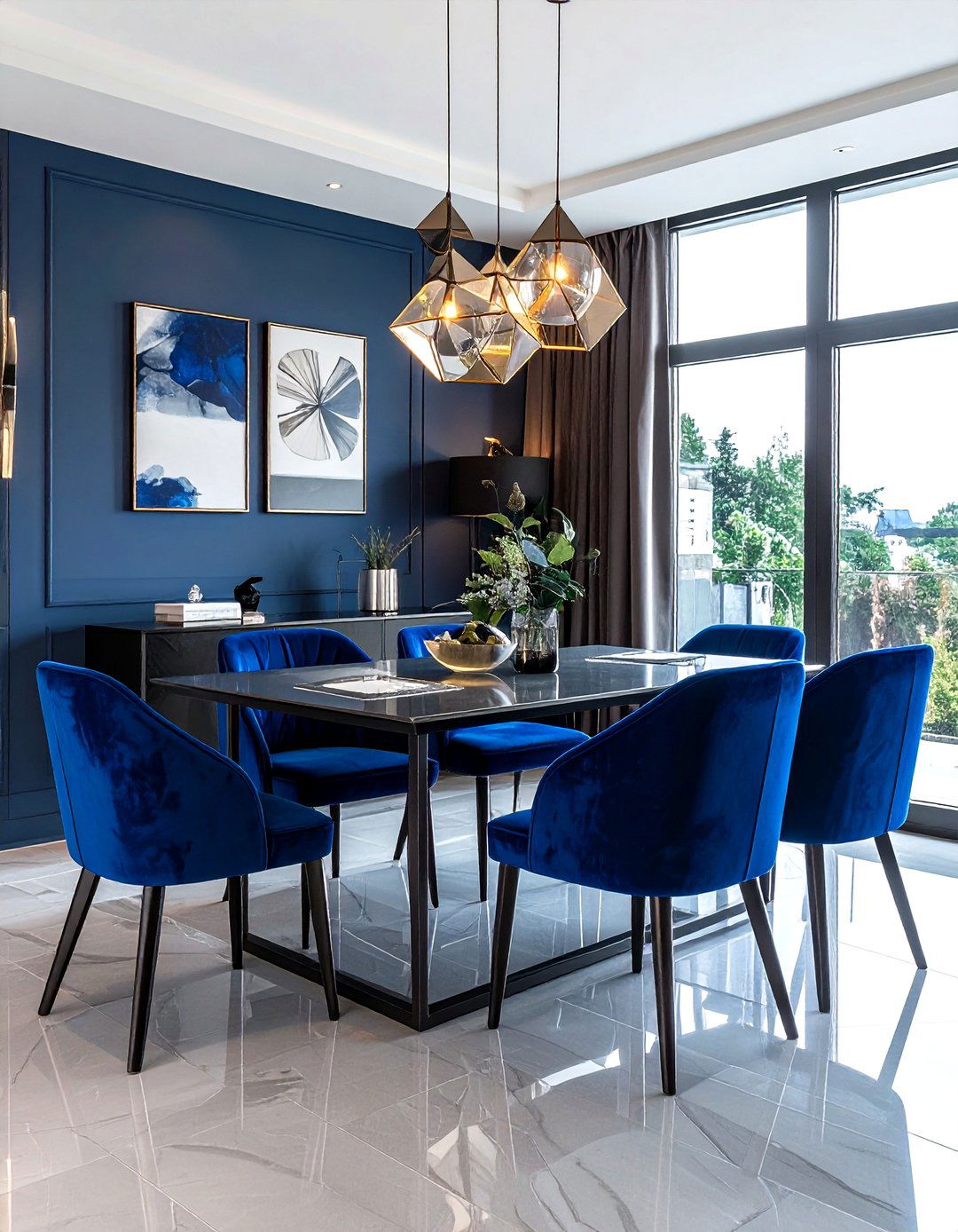 Velvet Dining Chair Room - 30 striking dining room ideas