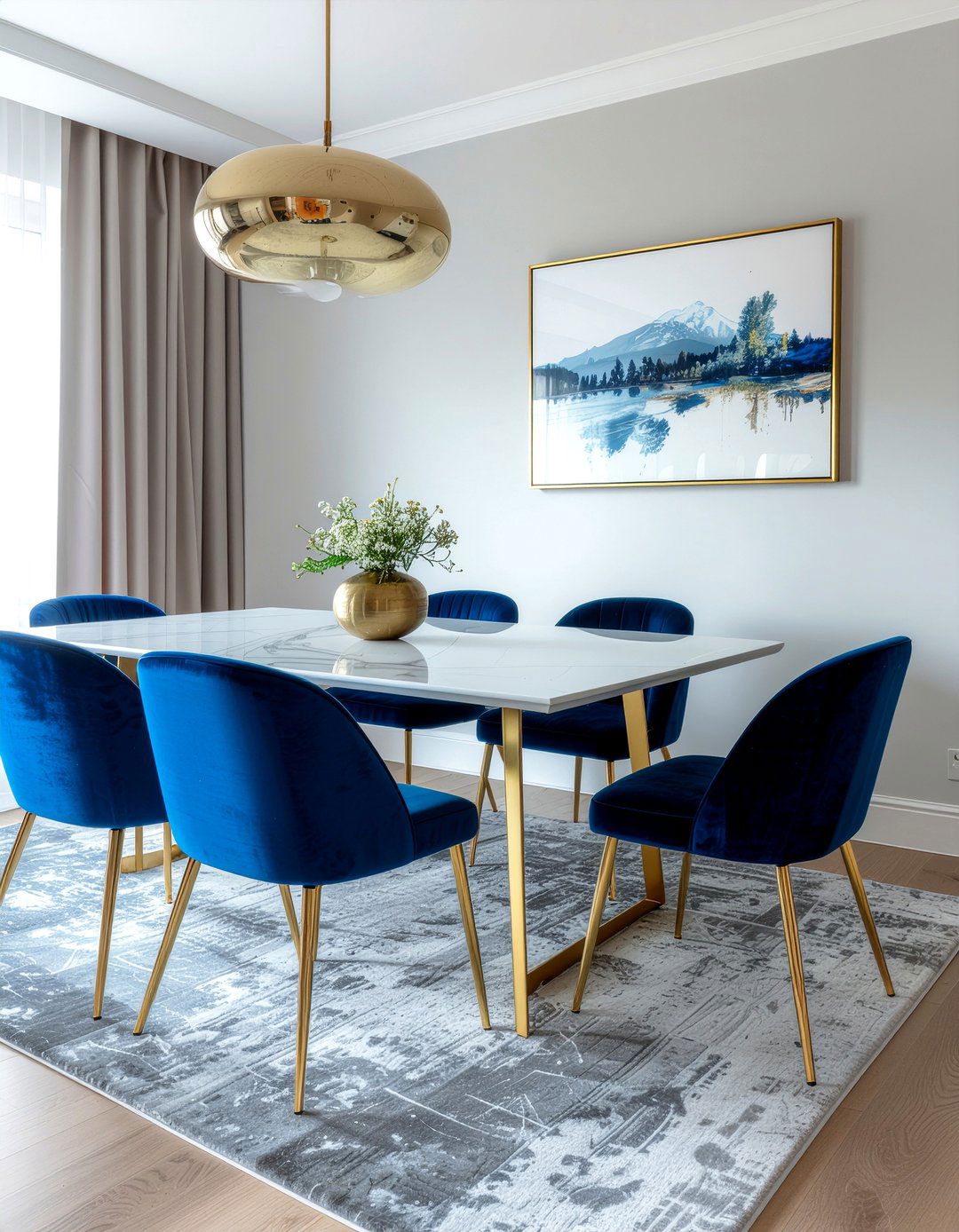 Velvet Dining Chairs - 30 Dallas dining room ideas