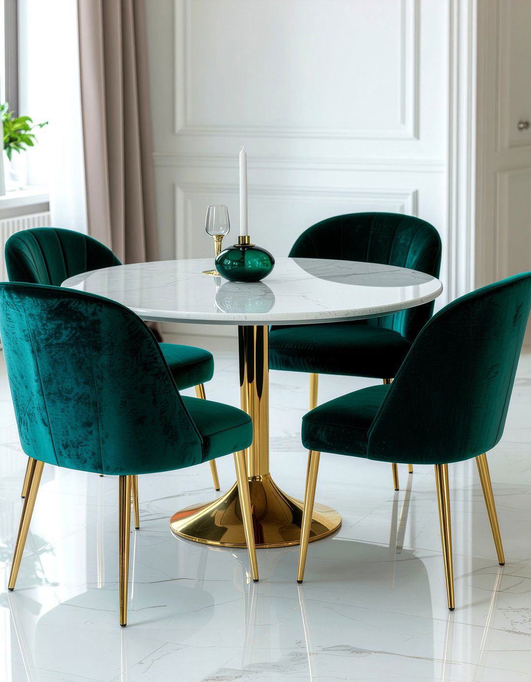 Velvet Dining Chairs - 30 daring dining room ideas