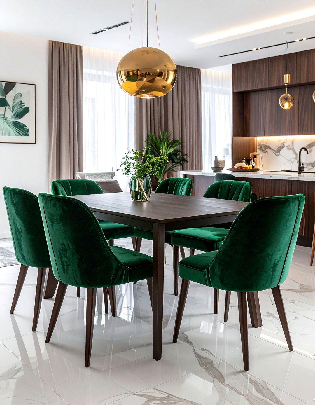 Velvet Dining Chairs - 30 dining room formal entertaining ideas