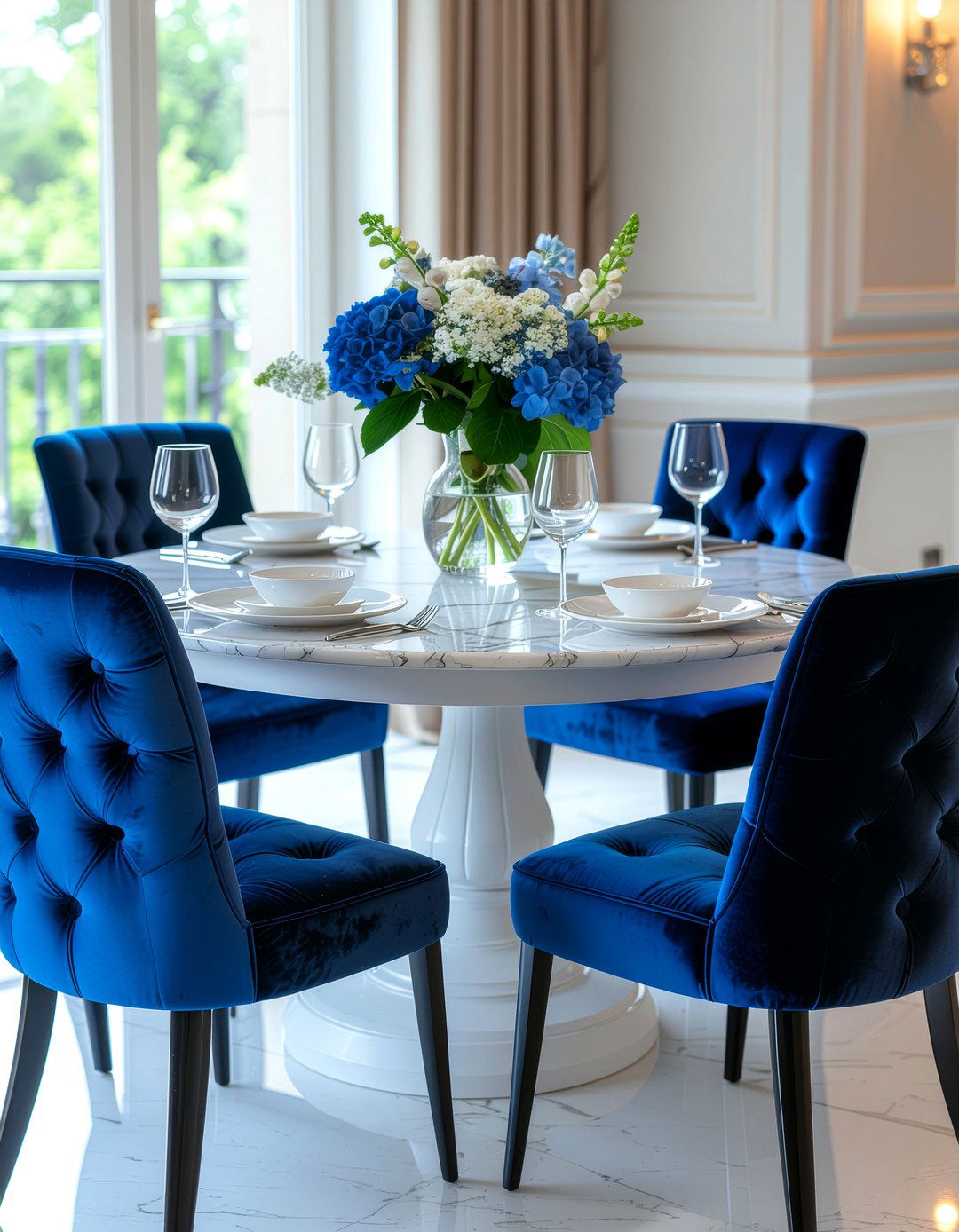 Velvet Dining Chairs - 30 dining room seating for 8 ideas