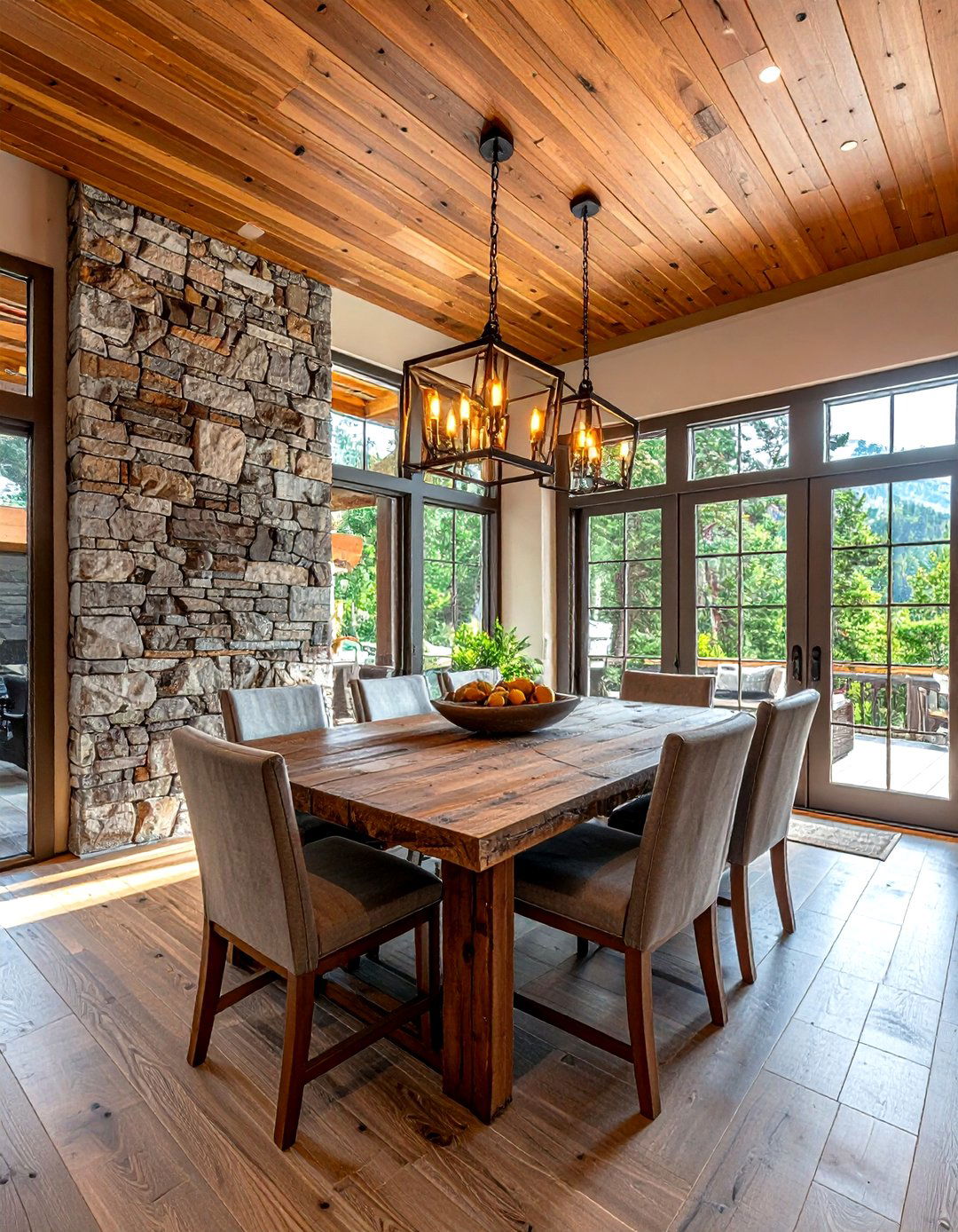 Velvet Dining Chairs - 30 dining room warm settings