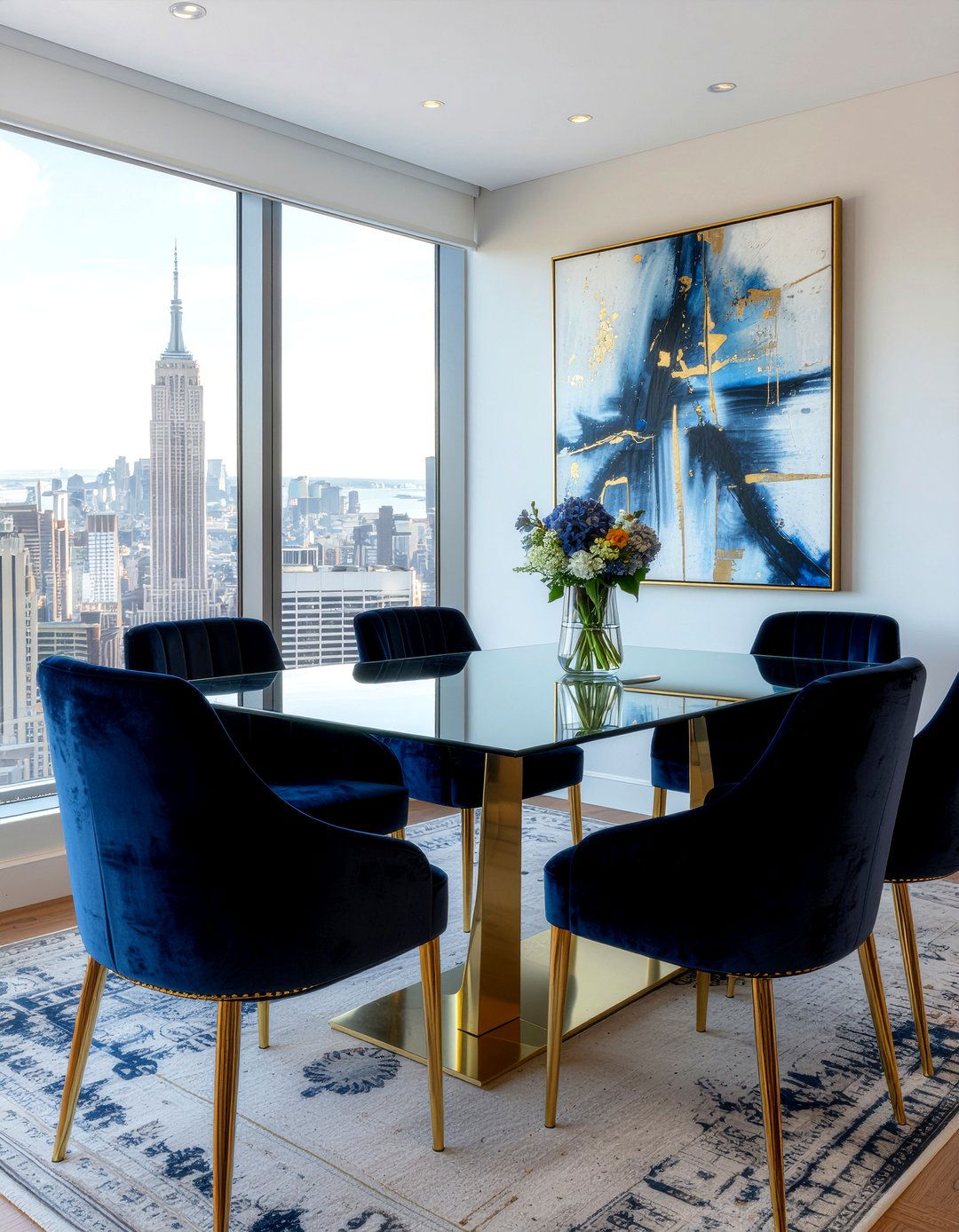 Velvet Dining Chairs - 30 New York dining room ideas