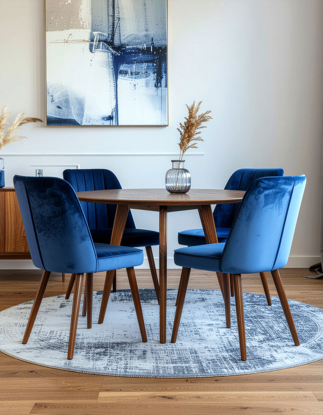 Velvet Dining Chairs - 30 personalized dining room ideas