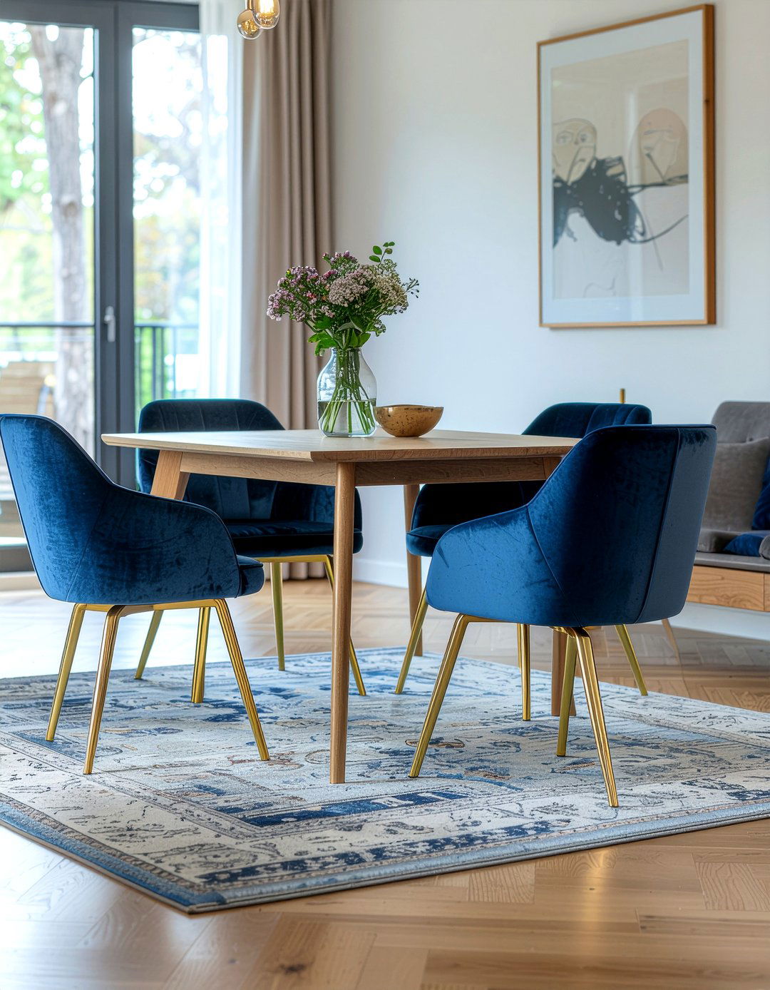 Velvet Dining Chairs - 30 showstopper dining room ideas