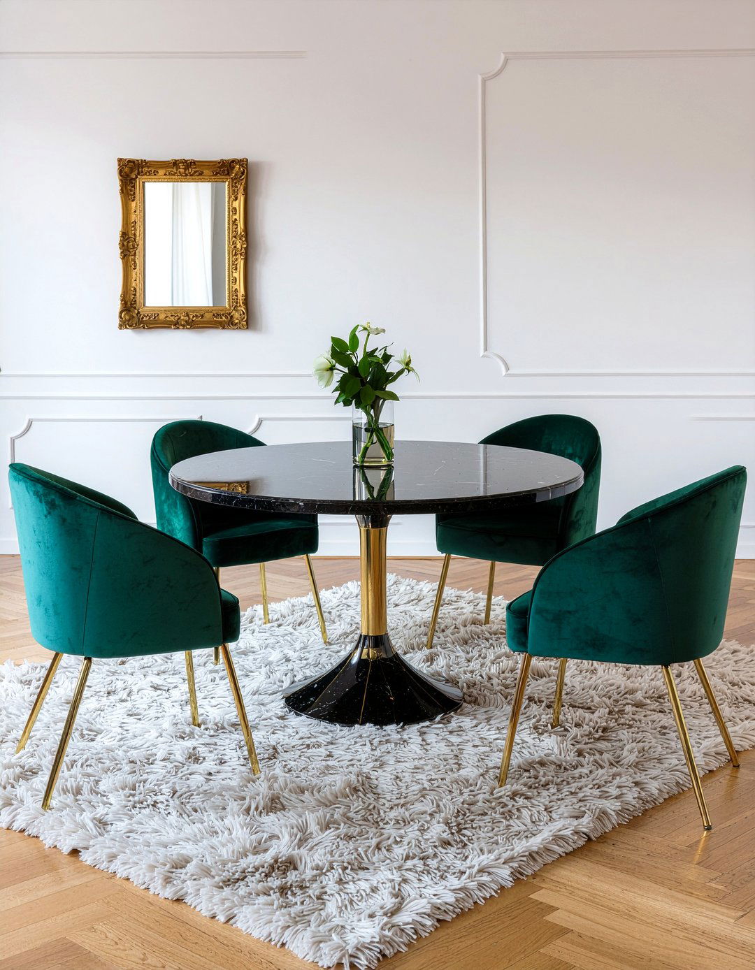 Velvet Dining Chairs - 30 curated dining room ideas