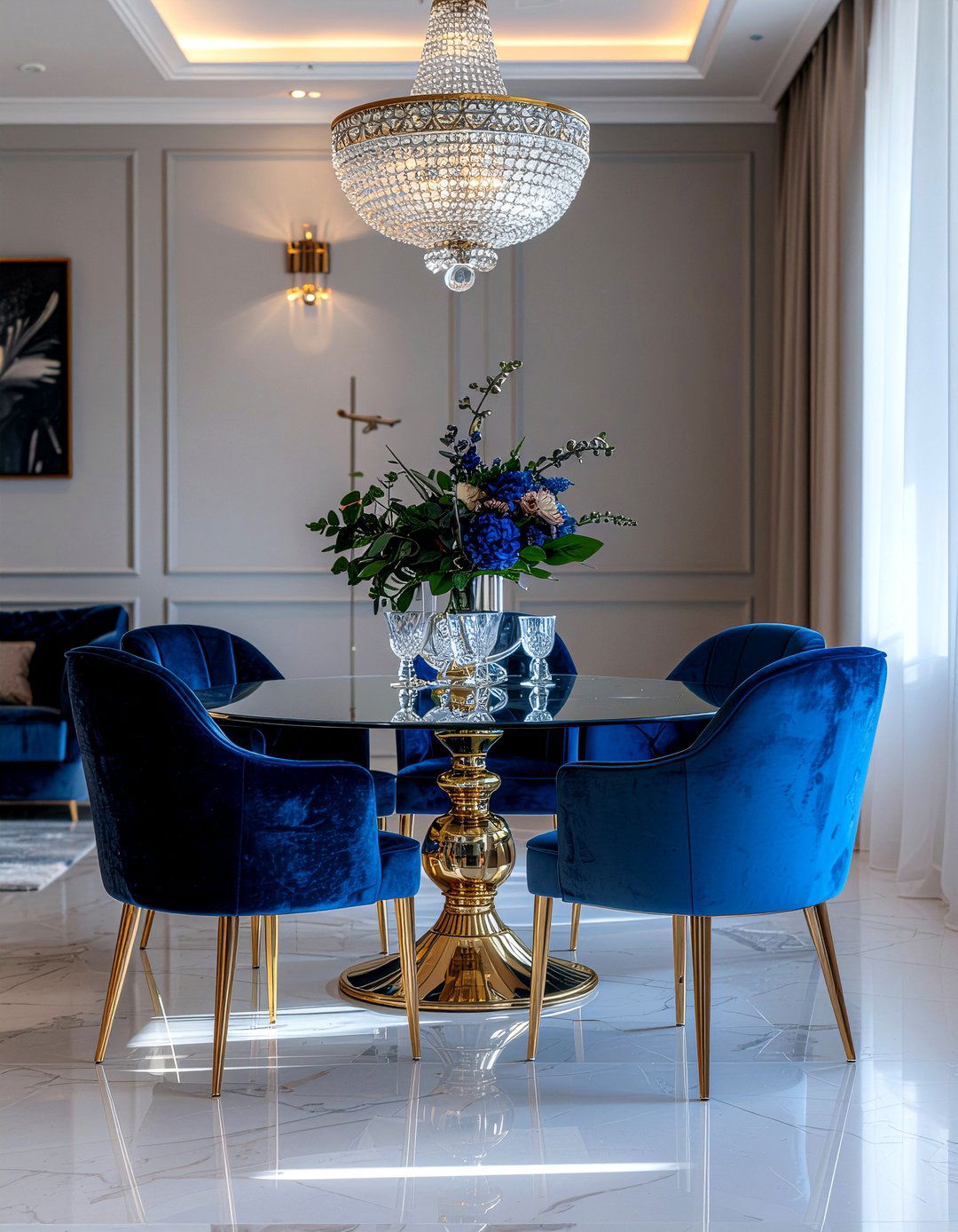 Velvet Dining Chairs - 30 current dining room ideas