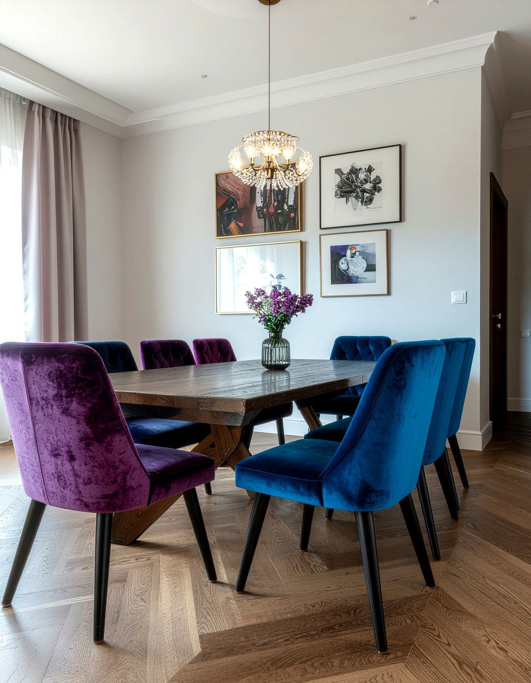 Velvet Dining Chairs Set - 30 dining room seating for 10 ideas