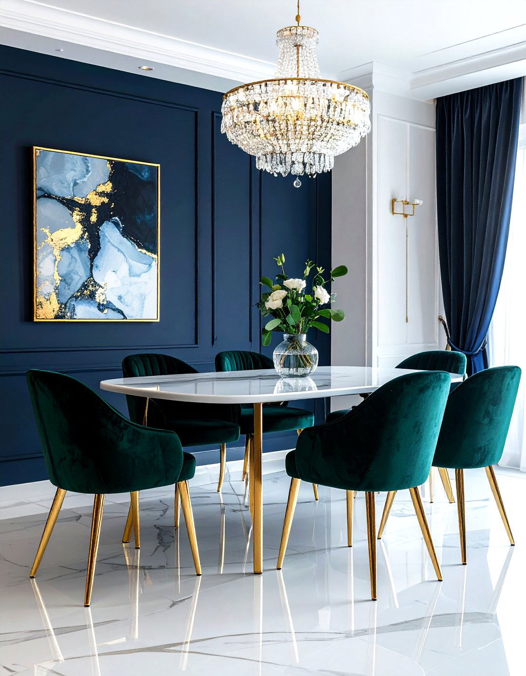 Velvet Dining Chairs Set - 30 weeknight dinner dining room ideas