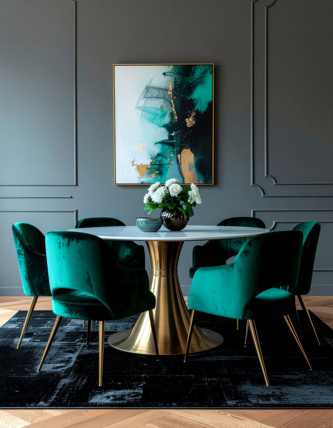Velvet Dining Chairs Style - 30 personal dining room ideas