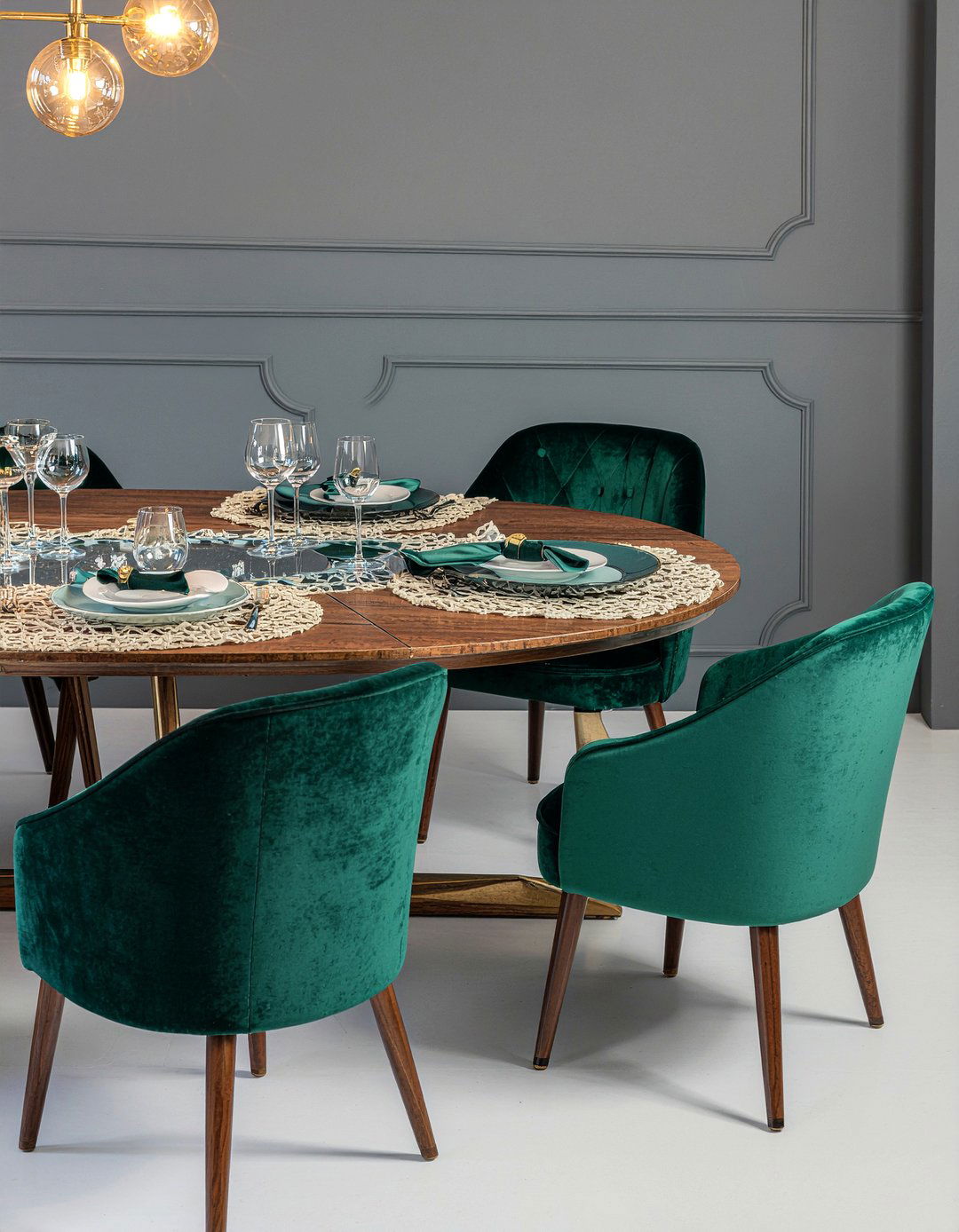 Velvet Dining Room Chairs - 30 historic home dining room ideas