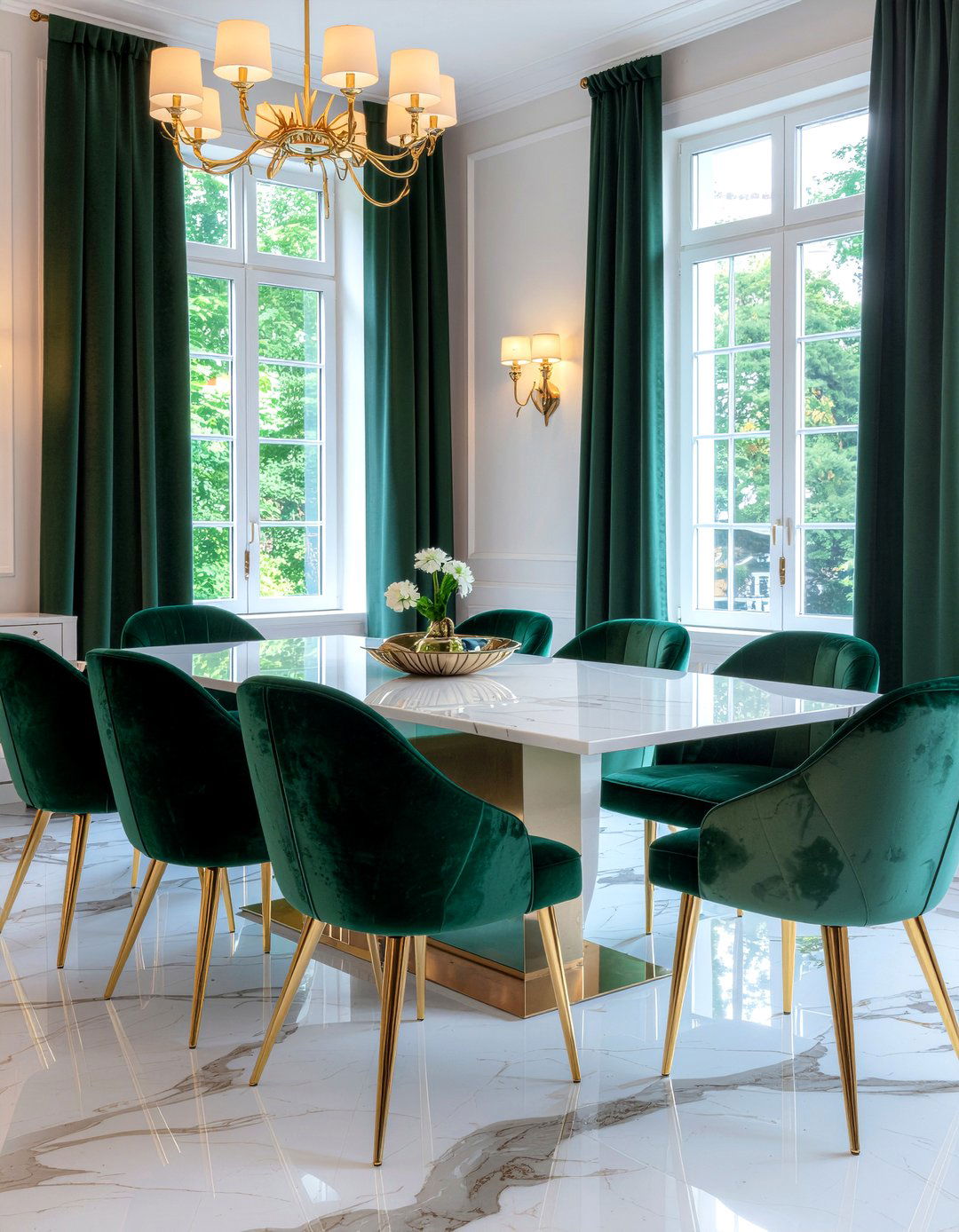 Velvet Dining Room Chairs - 30 on-trend dining room ideas
