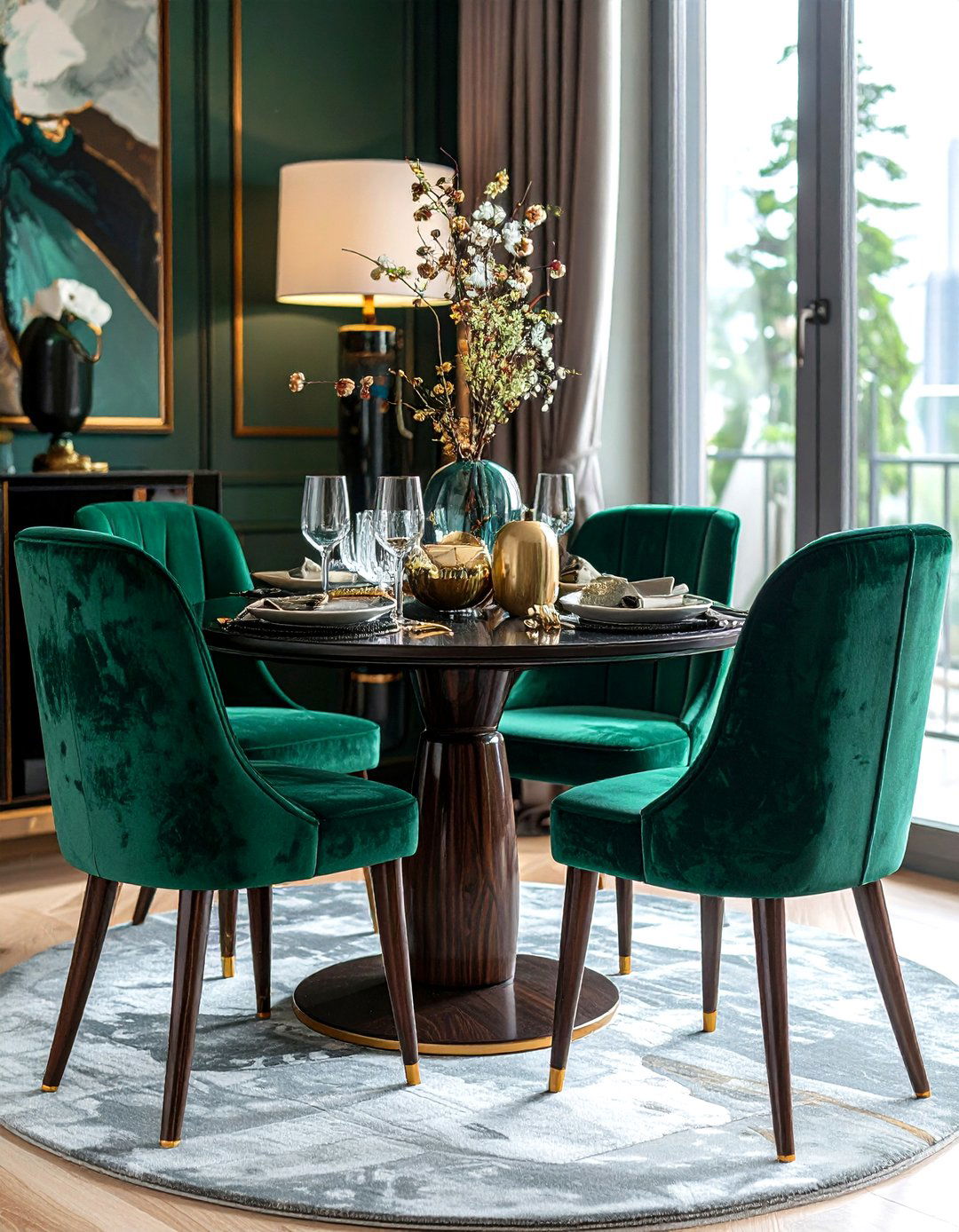 Velvet Dining Room Chairs - 30 updated dining room ideas