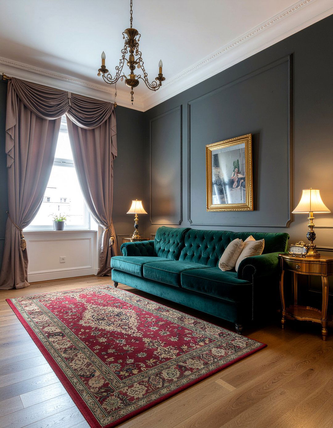 Velvet Drapes Living Room - 30 living room drapes