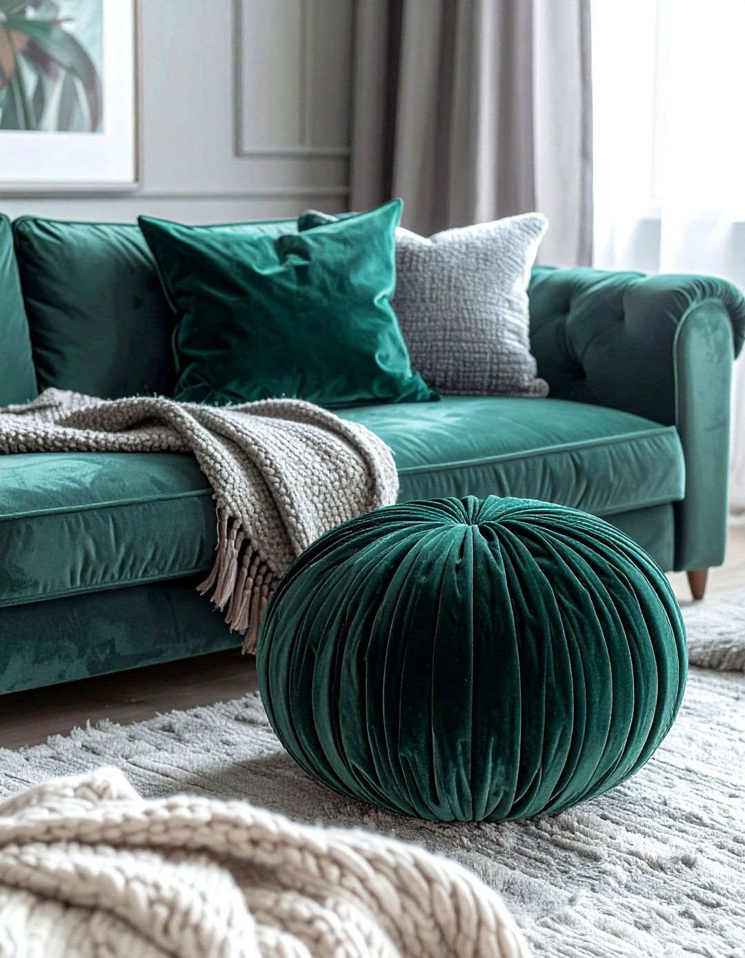 Velvet Fabric Orb - 30 orb decor ideas