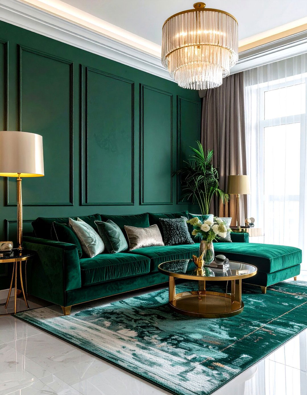 Velvet Fabric Panels - 30 living room wall texture ideas