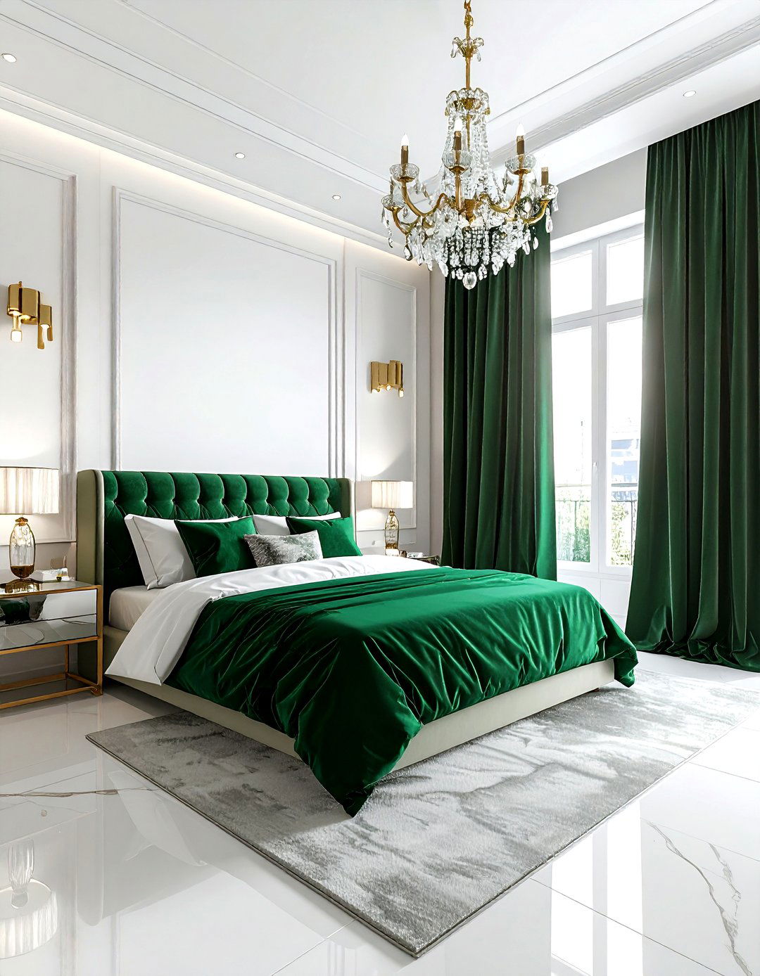 Velvet Floor To Ceiling Drapes - 30 bedroom curtain ideas