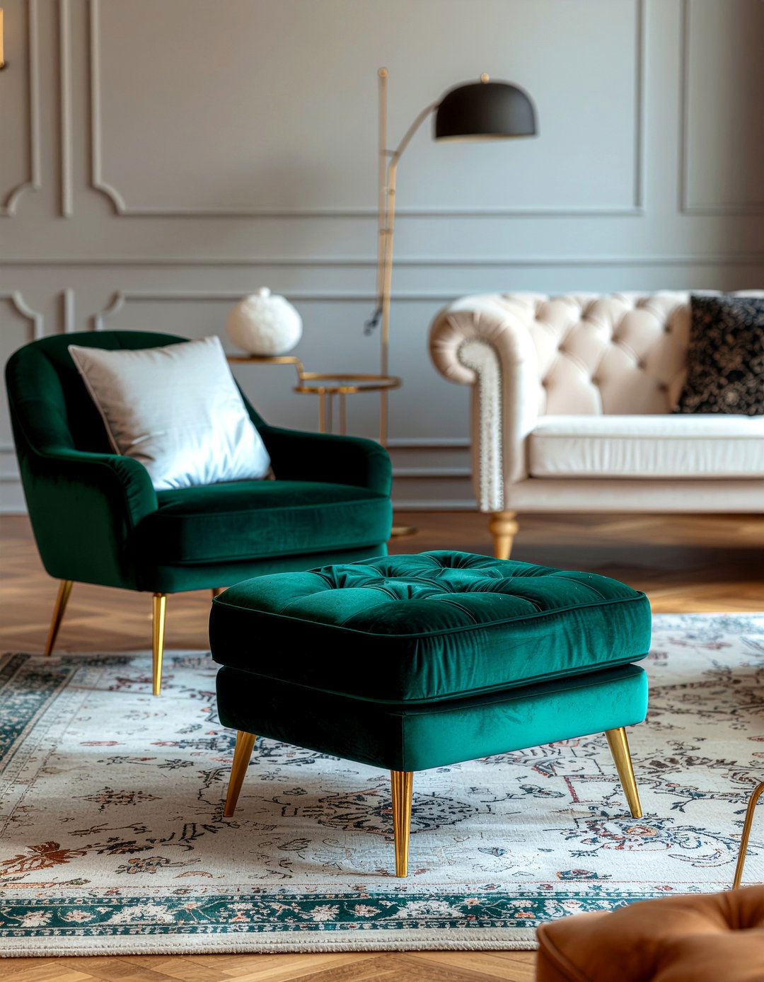 Velvet Furniture Pieces - 30 living room improvement ideas