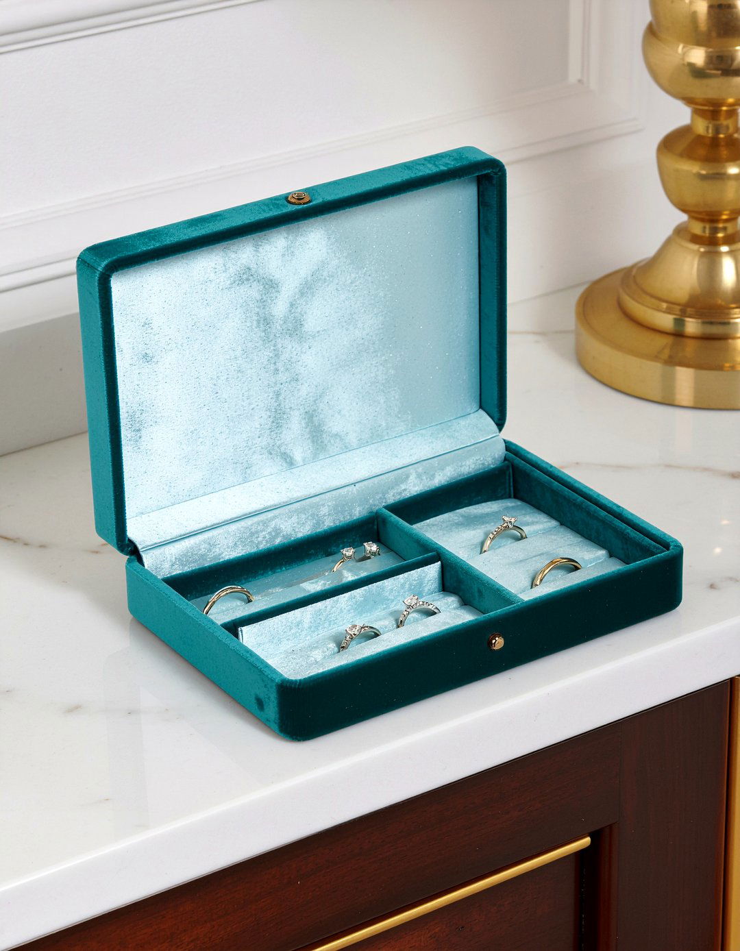 Velvet Jewelry Tray - 30 bedroom trinket dishes