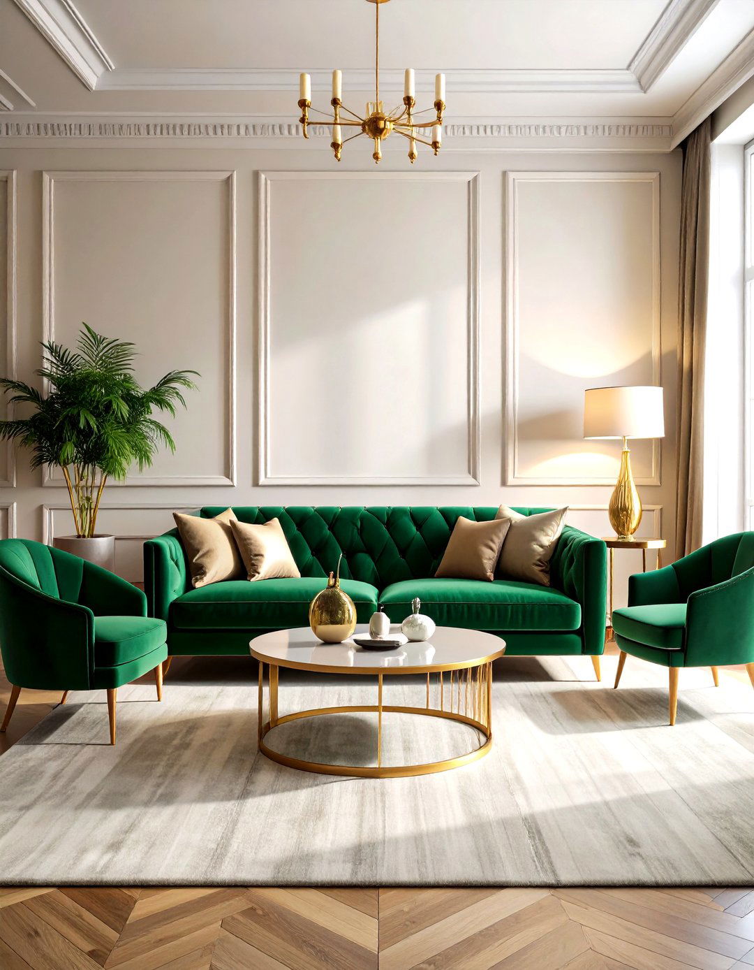 Velvet Living Room Furniture - 30 rich decor ideas