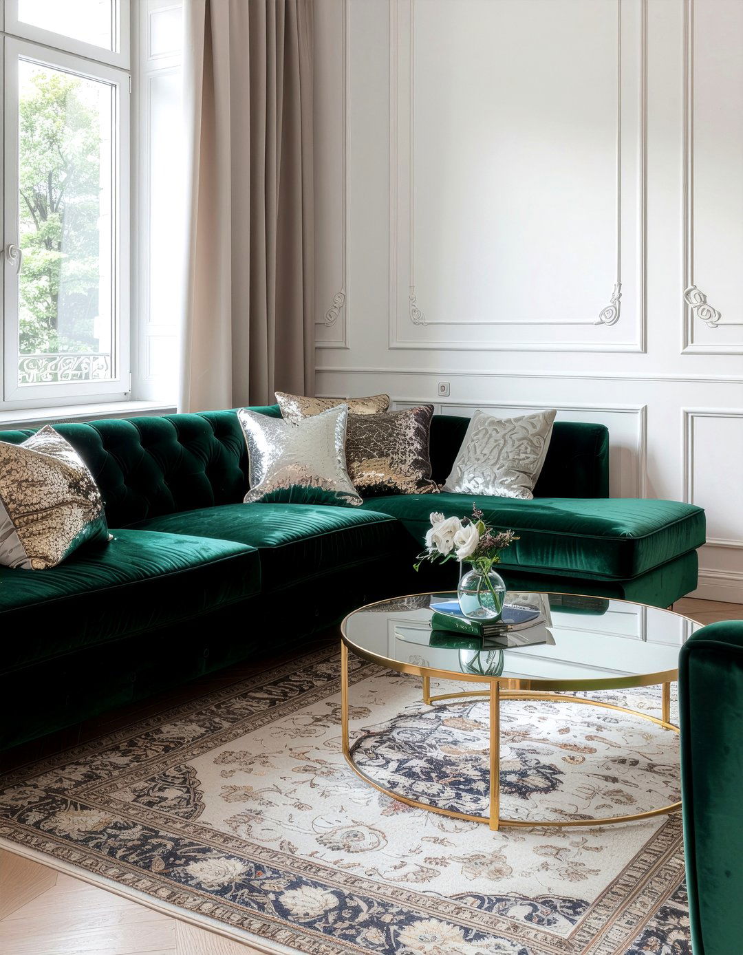 Velvet Living Room - 30 eclectic decor ideas