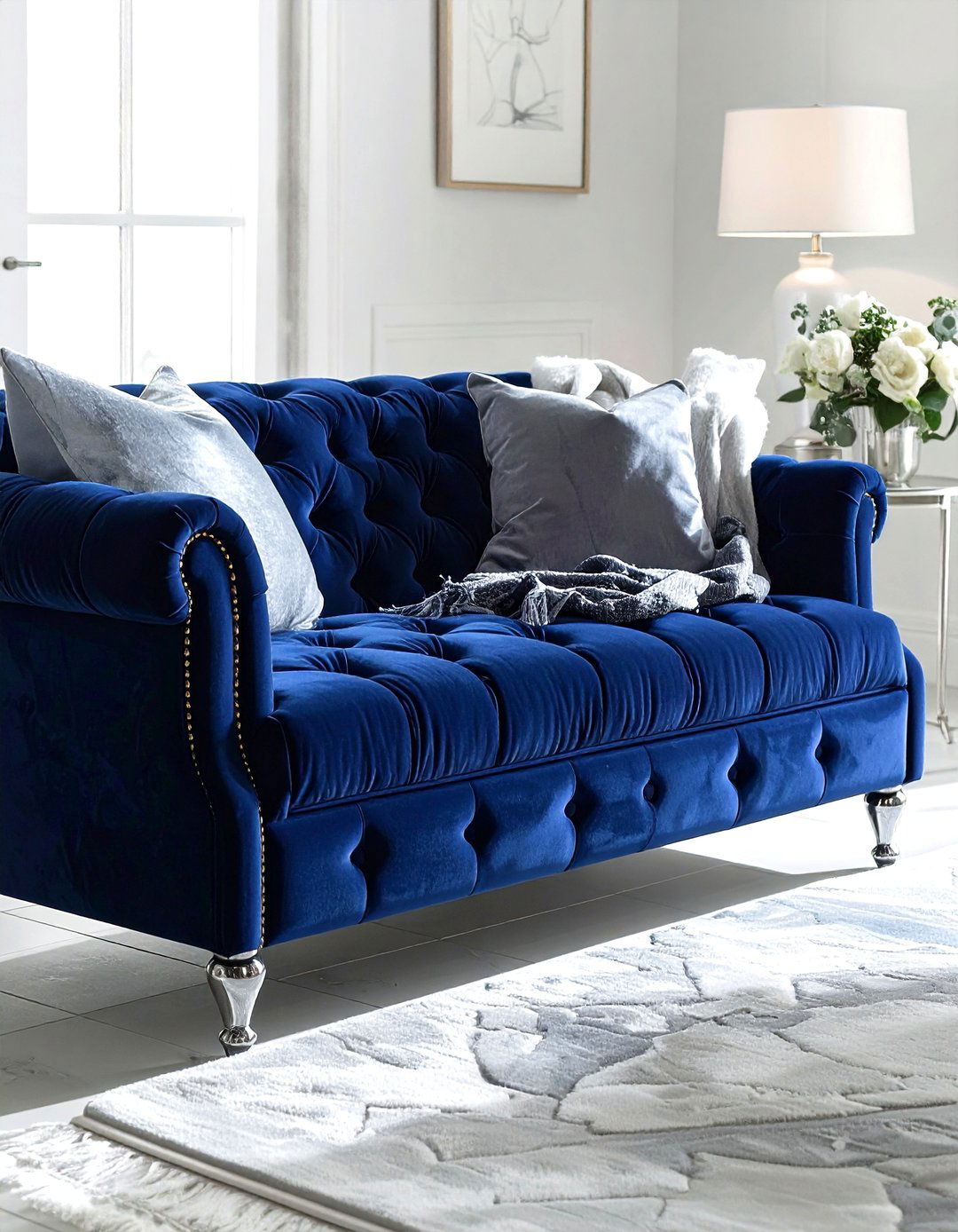 Velvet Ottoman Bench - 30 living room high end furniture ideas