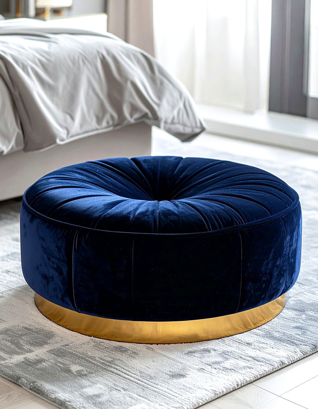 Velvet Ottoman Pouf - 30 decor basics
