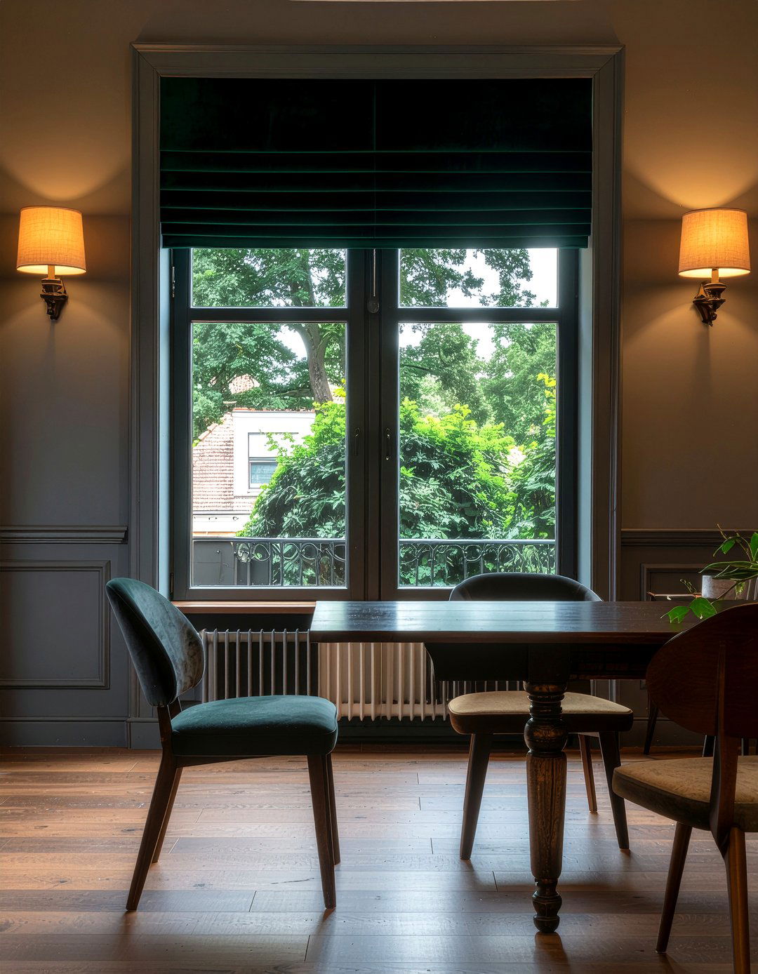 Velvet Pinch Pleat Valance - 30 dining room valance ideas