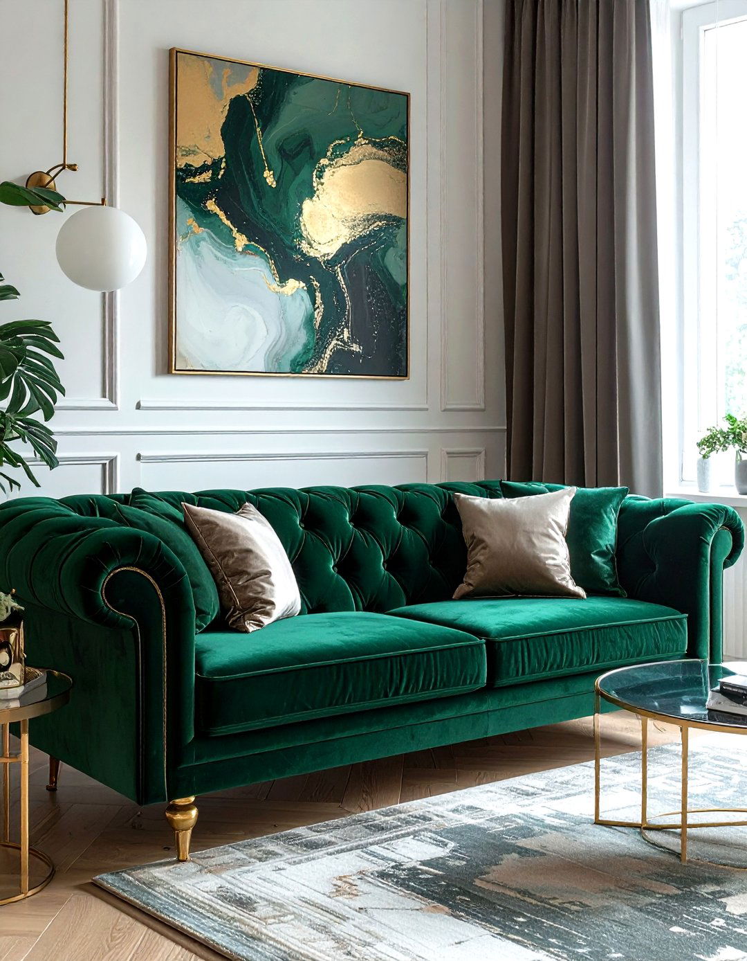 Velvet Sofa - 30 perfect decor ideas