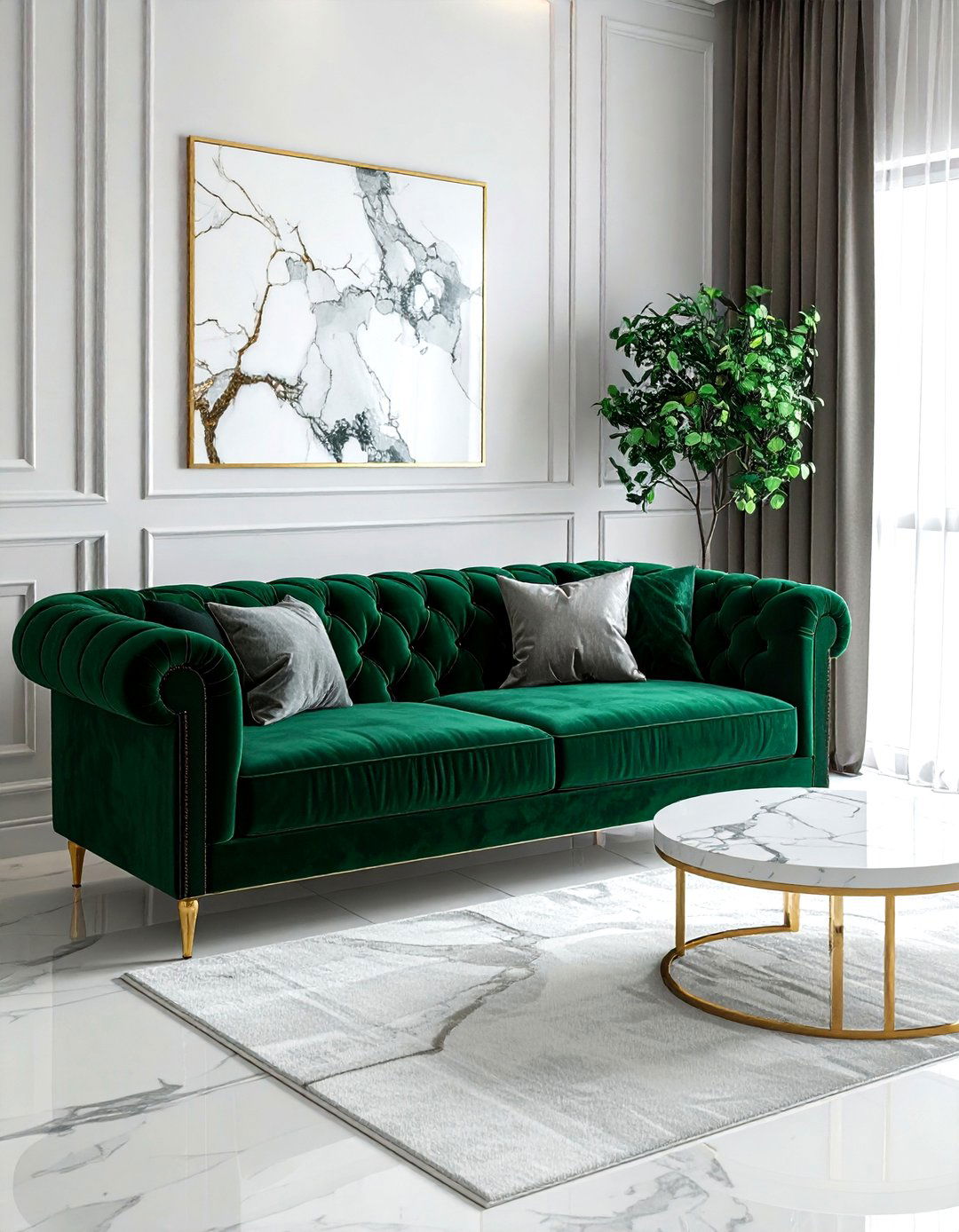 Velvet Sofa - 30 real life decor ideas