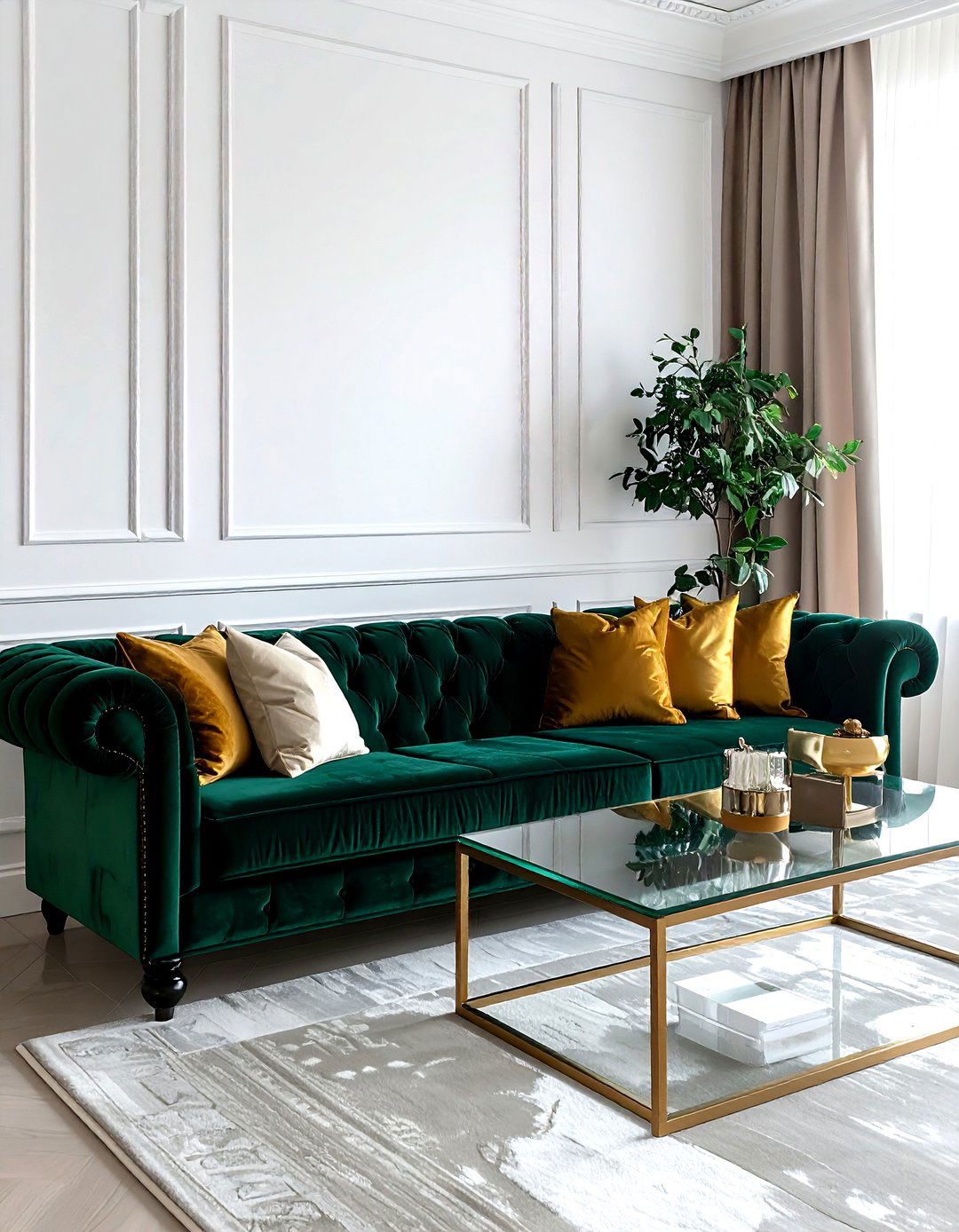 Velvet Sofa - 30 designer home decor ideas