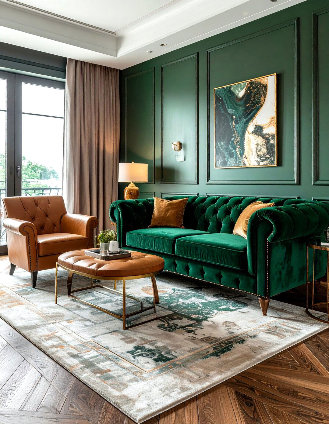 Velvet Sofa And Leather Chairs - 30 living room sofa and chairs ideas