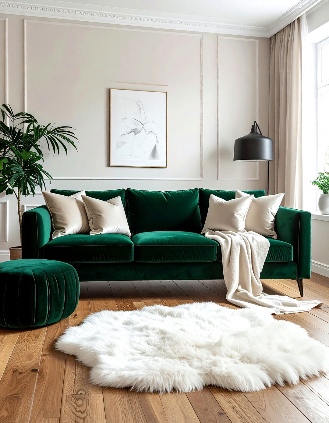 Velvet Sofa Arrangement - 30 romantic decor ideas