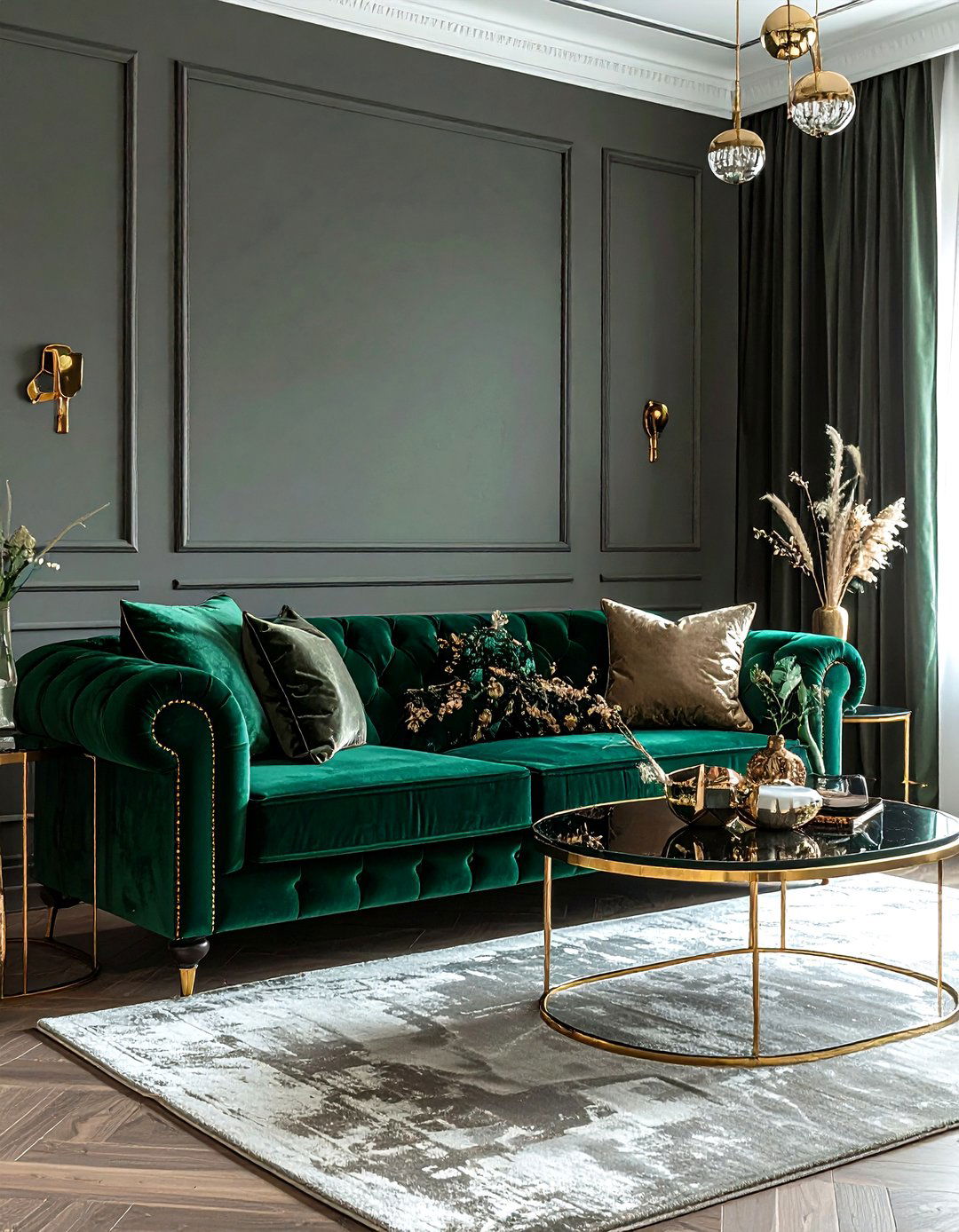 Velvet Sofa Styling - 30 polished decor ideas