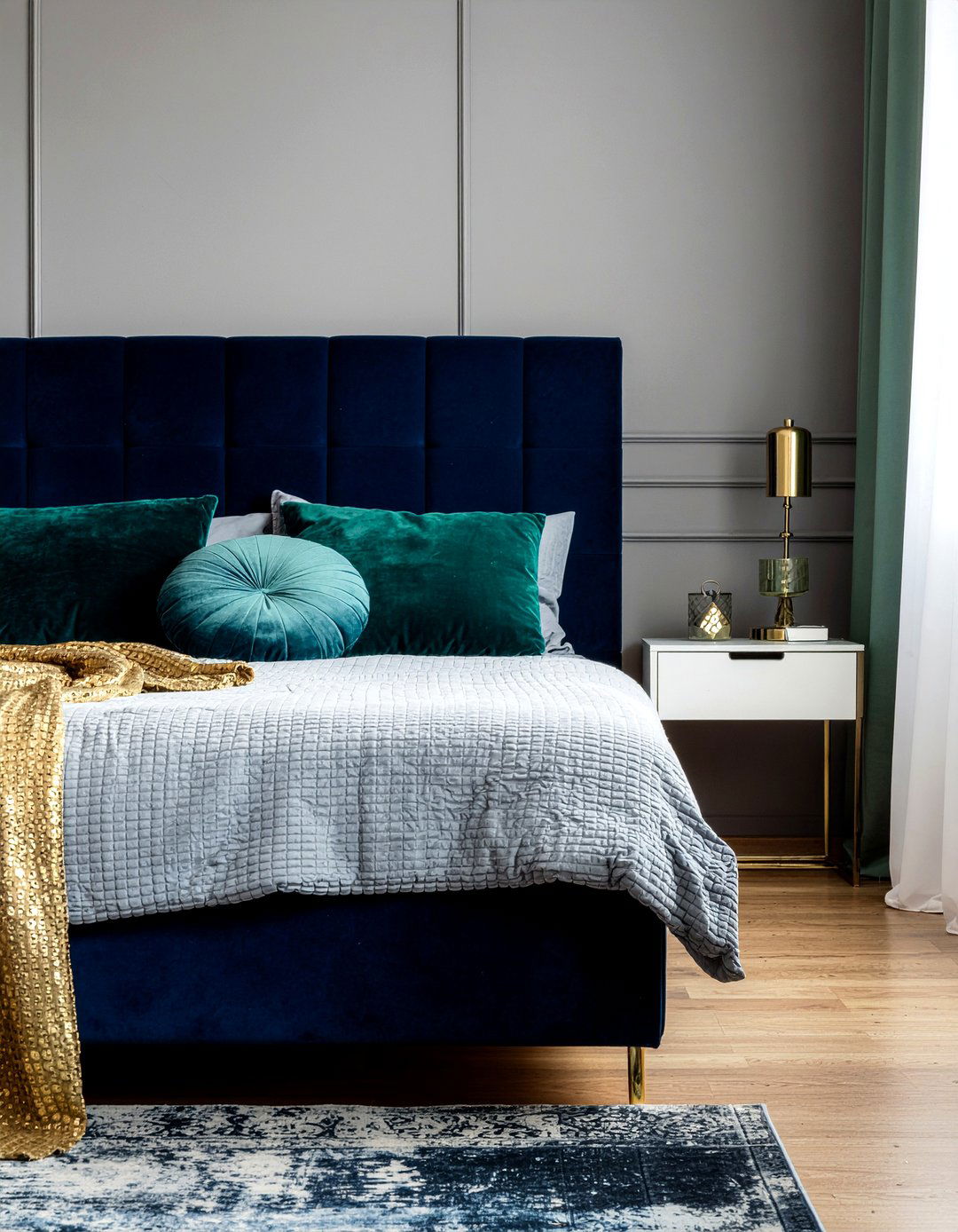 Velvet Texture Bedroom - 30 bedroom decor ideas